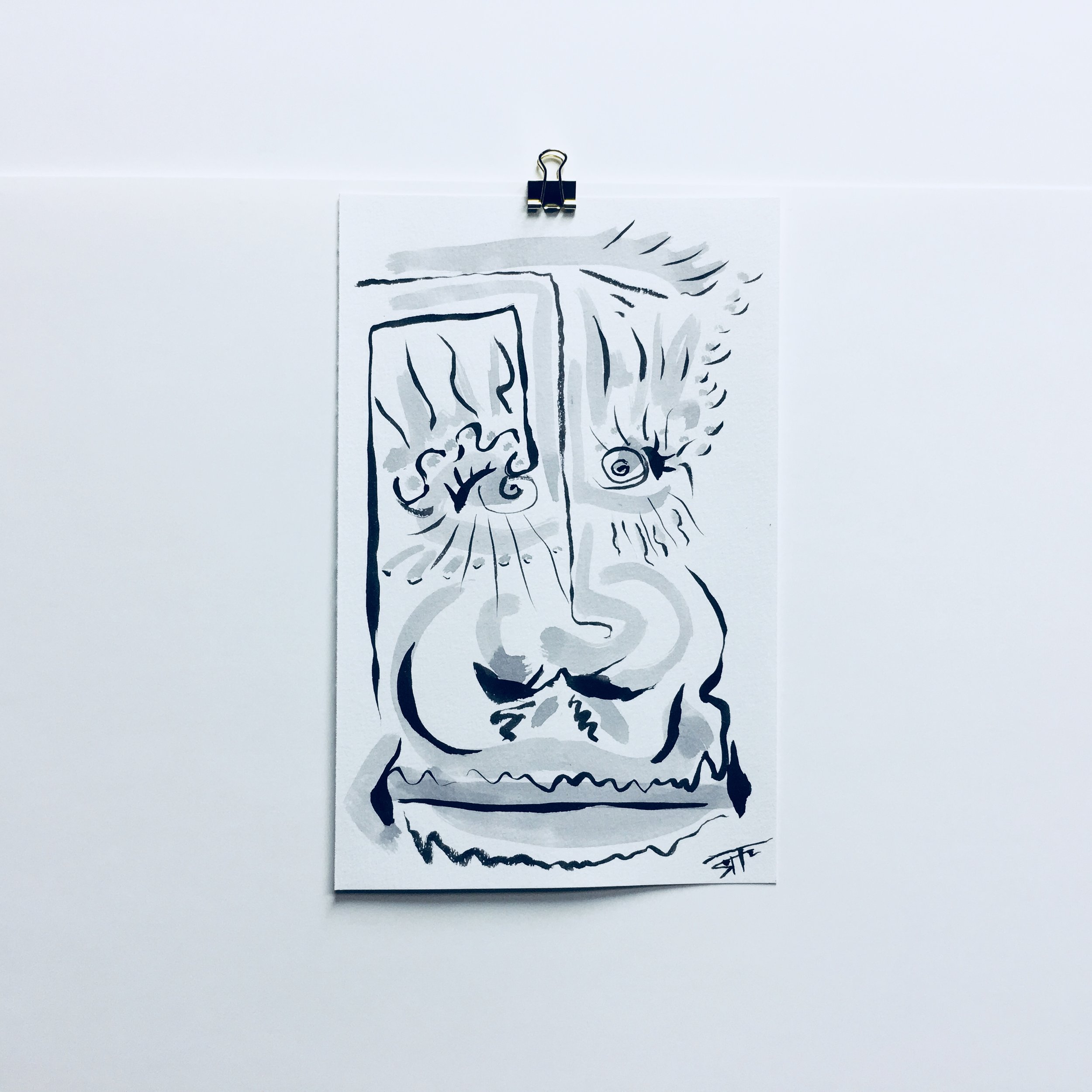 #239 Ink on Paper 5" x 8"