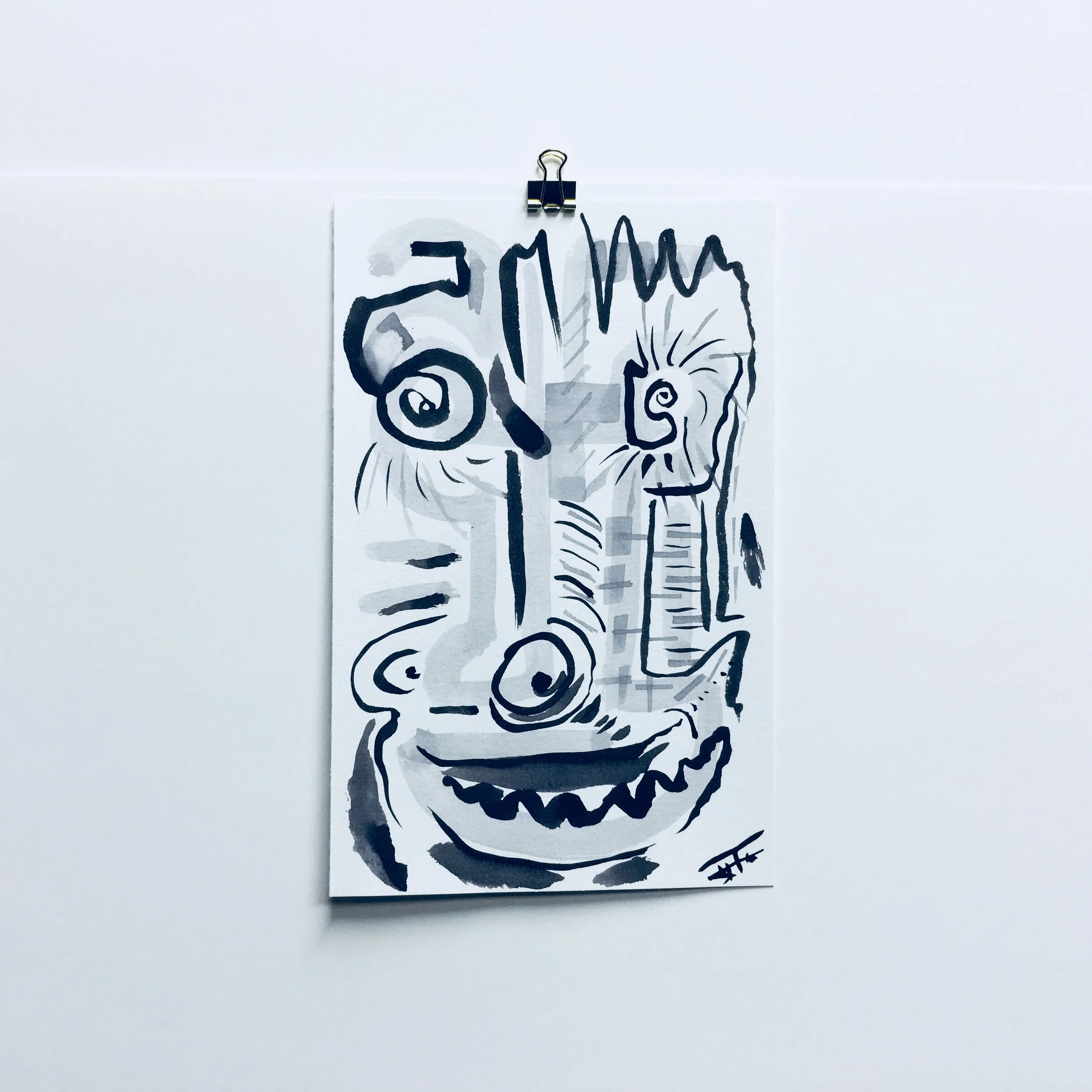 #243 Ink on Paper 5" x 8"