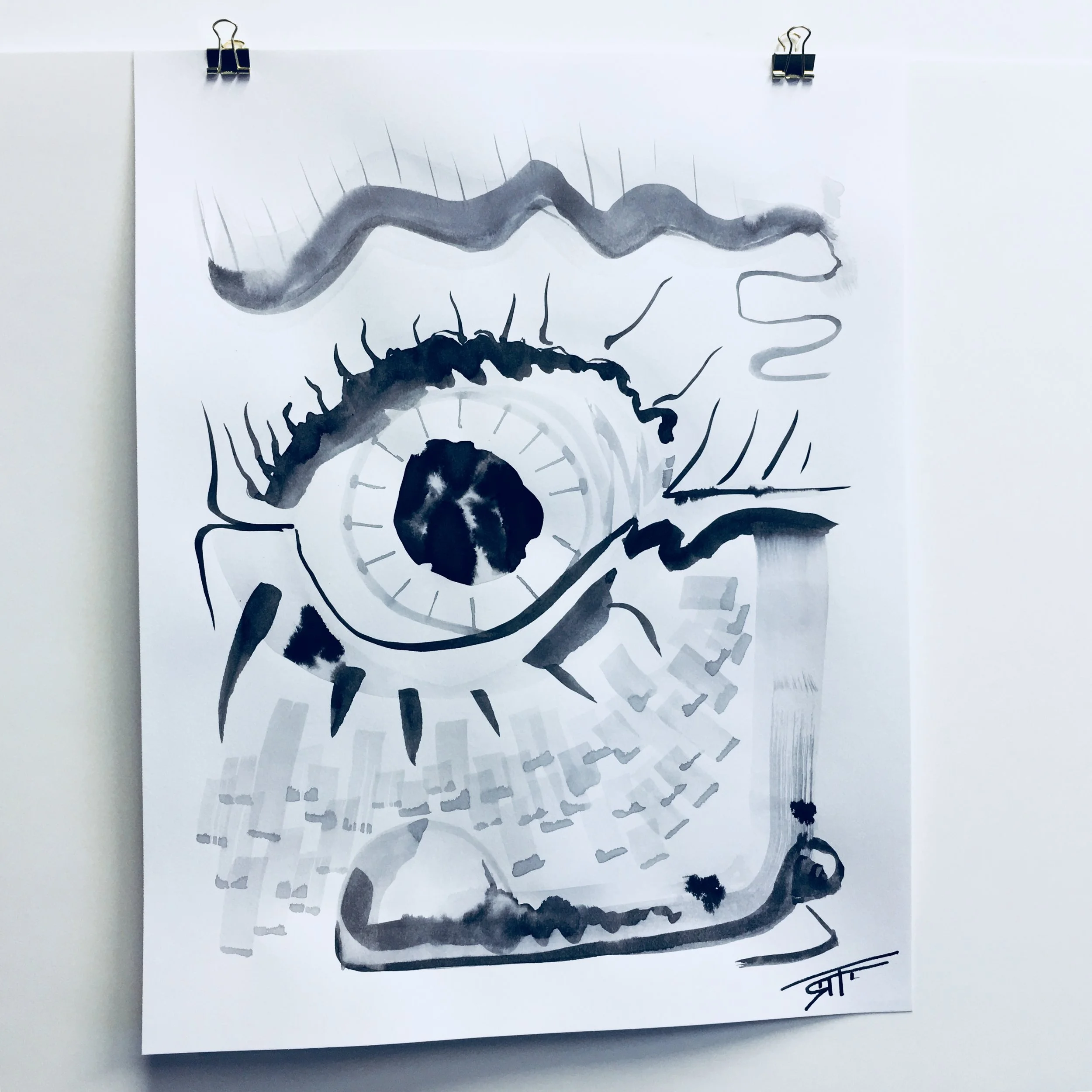 #227 Ink on Paper 11" x 14"