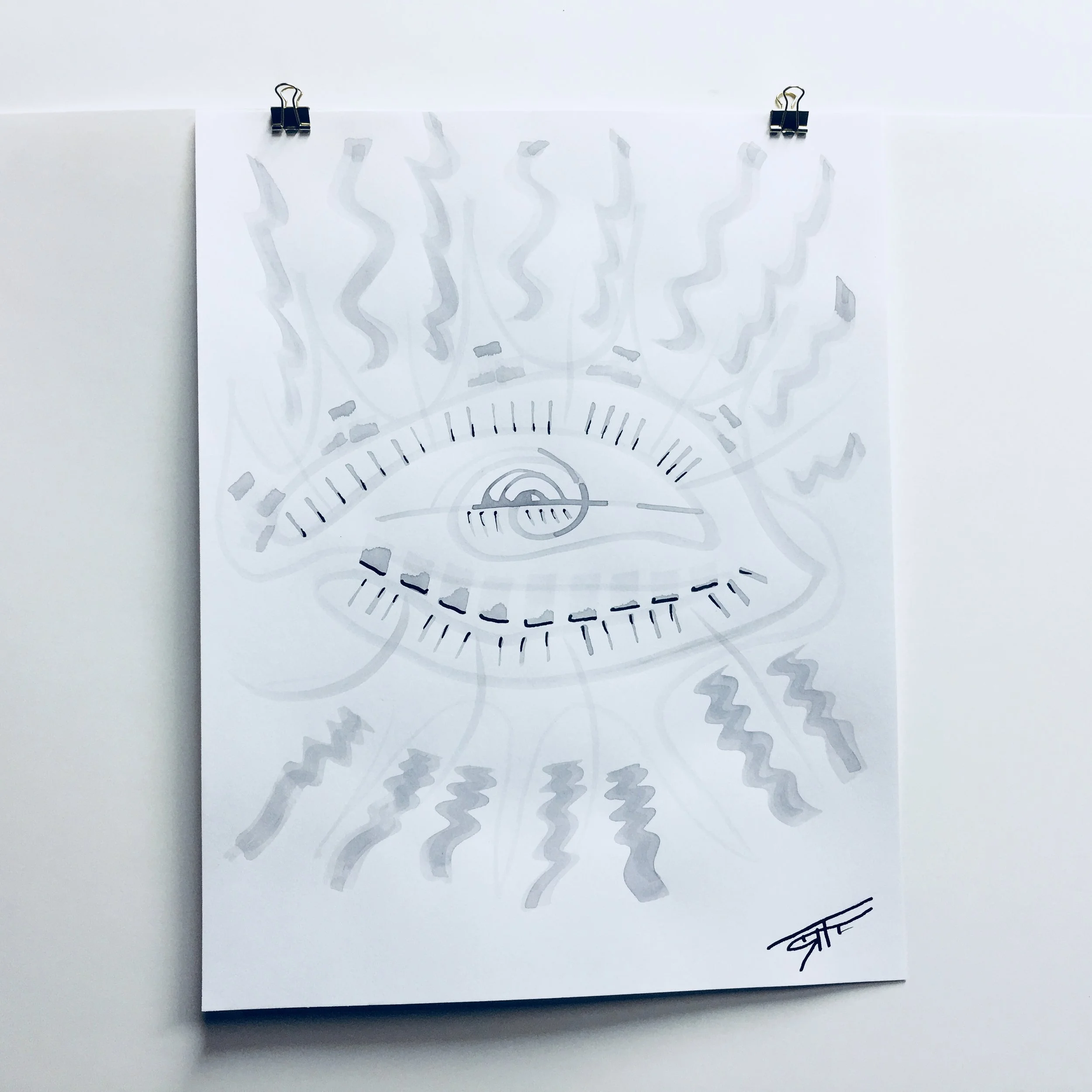 #229 Ink on Paper 11" x 14"