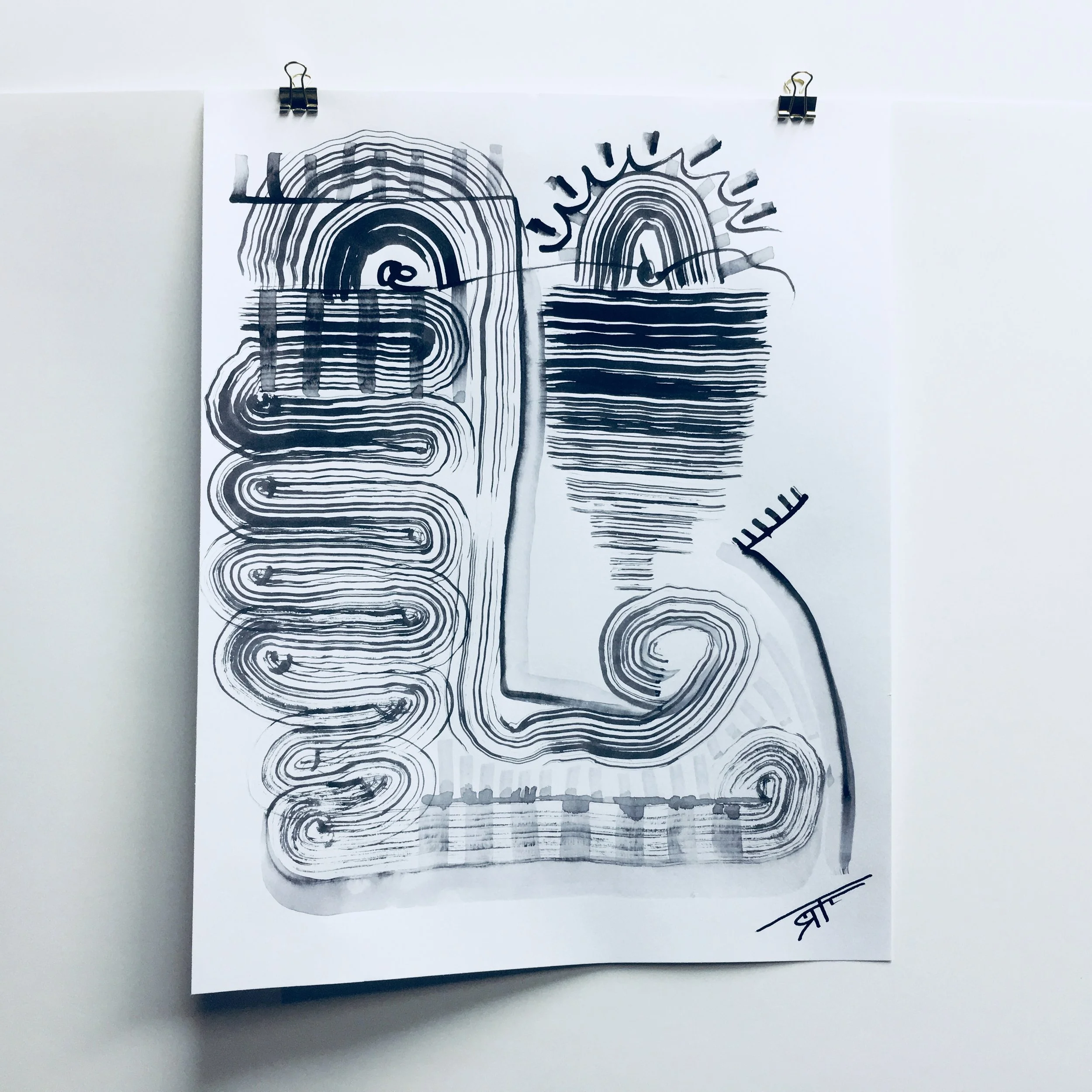 #233 Ink on Paper 11" x 14"