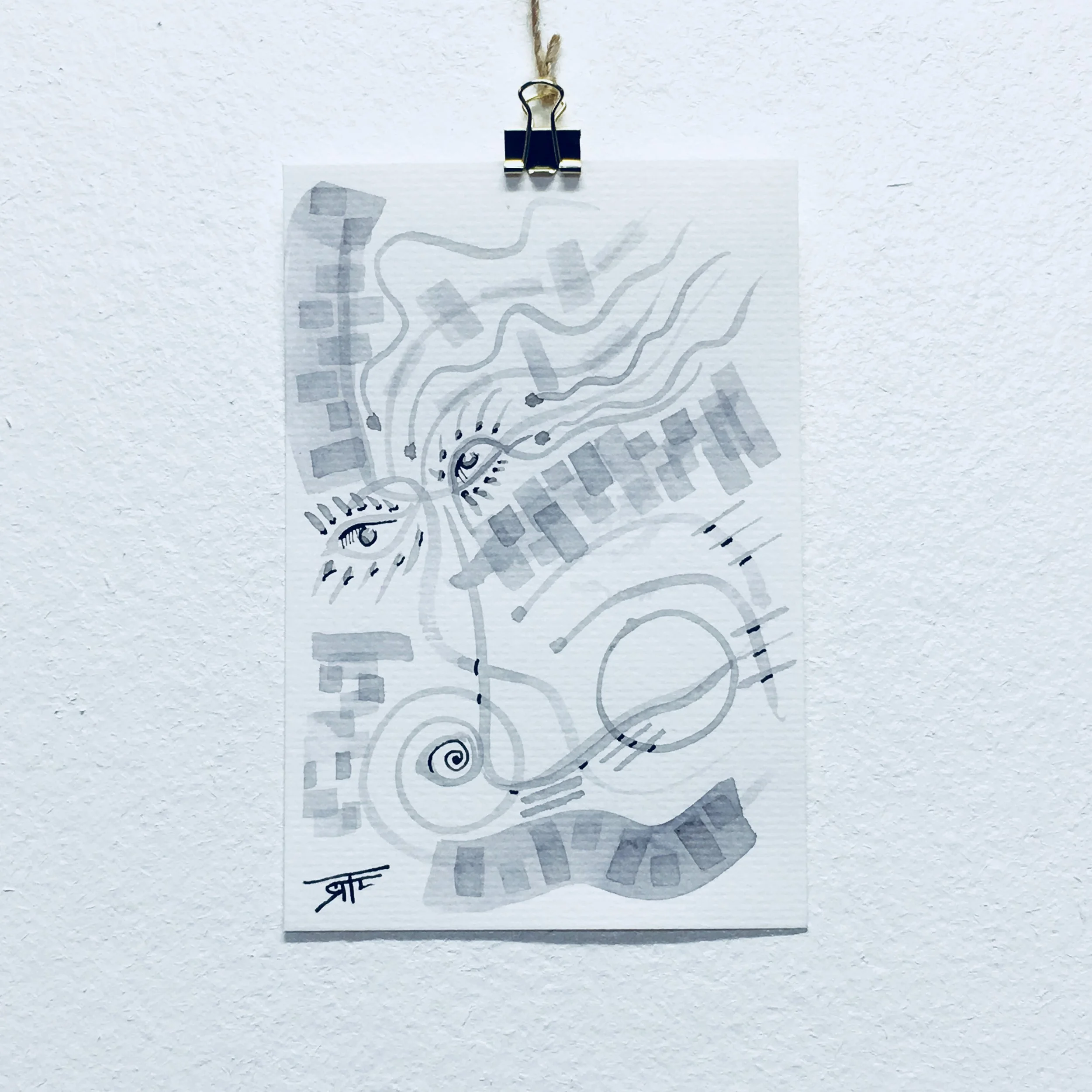 #266 Ink on Paper 4" x 6"