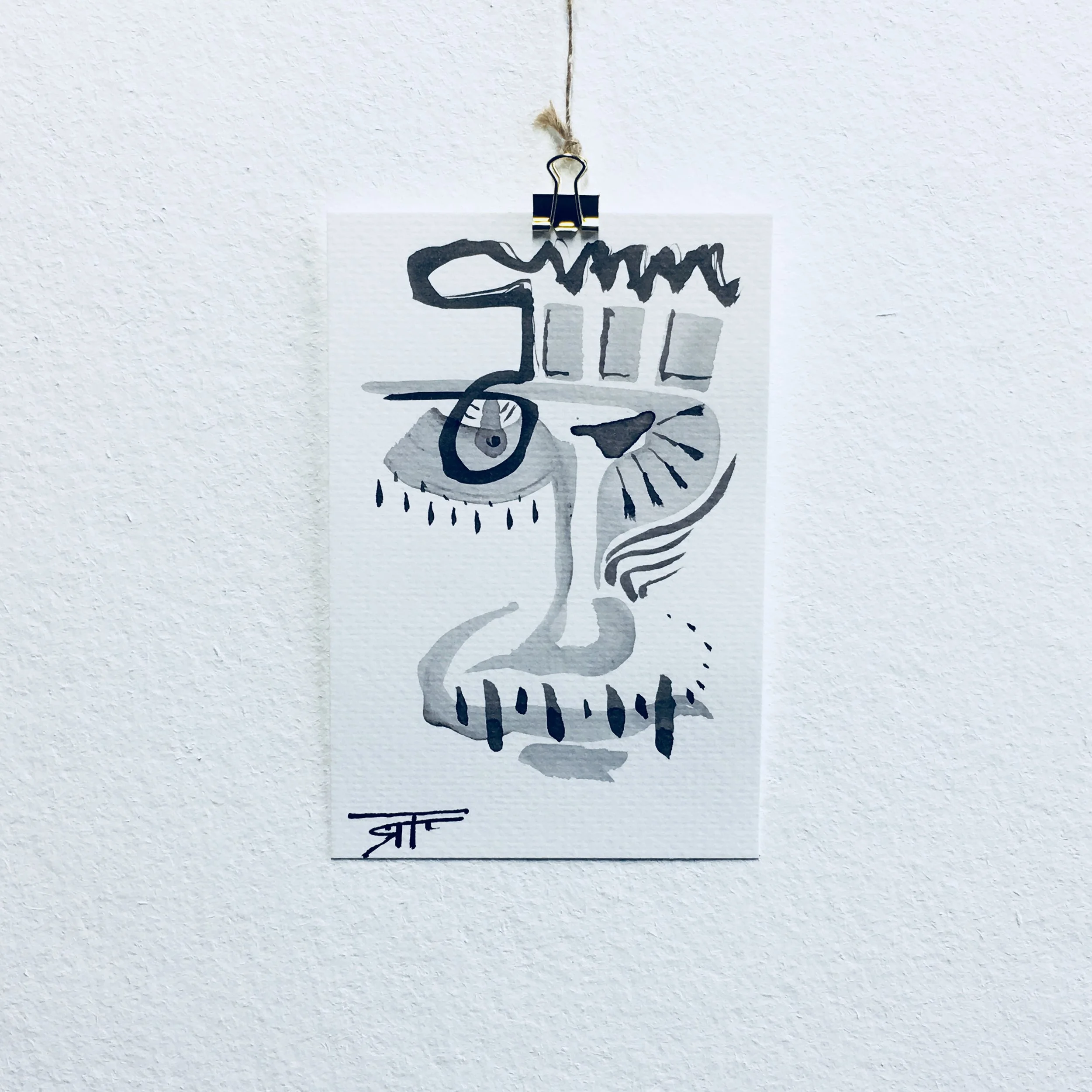 #301 Ink on Paper 4" x 6"