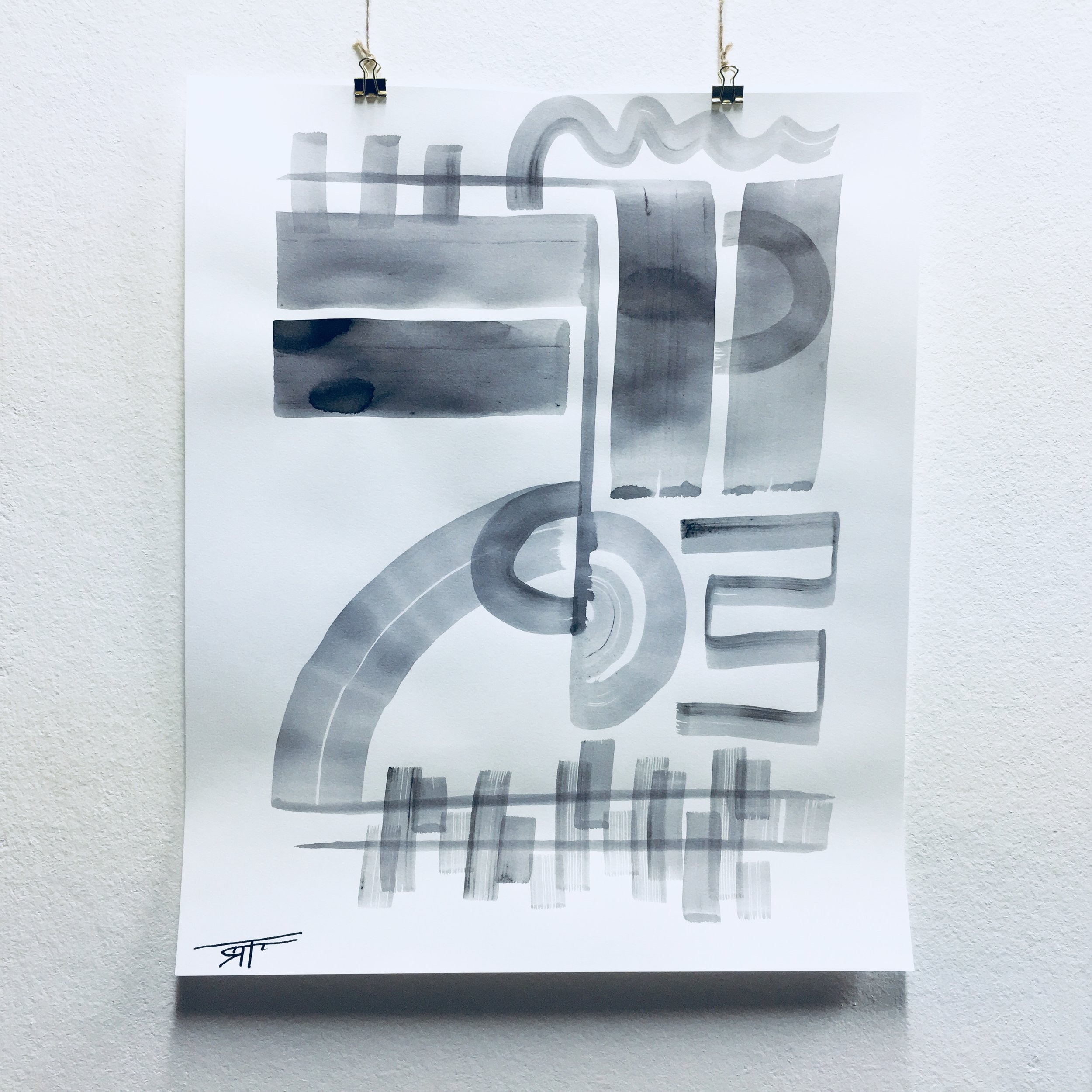 #324 Ink on Paper 14" x 17"