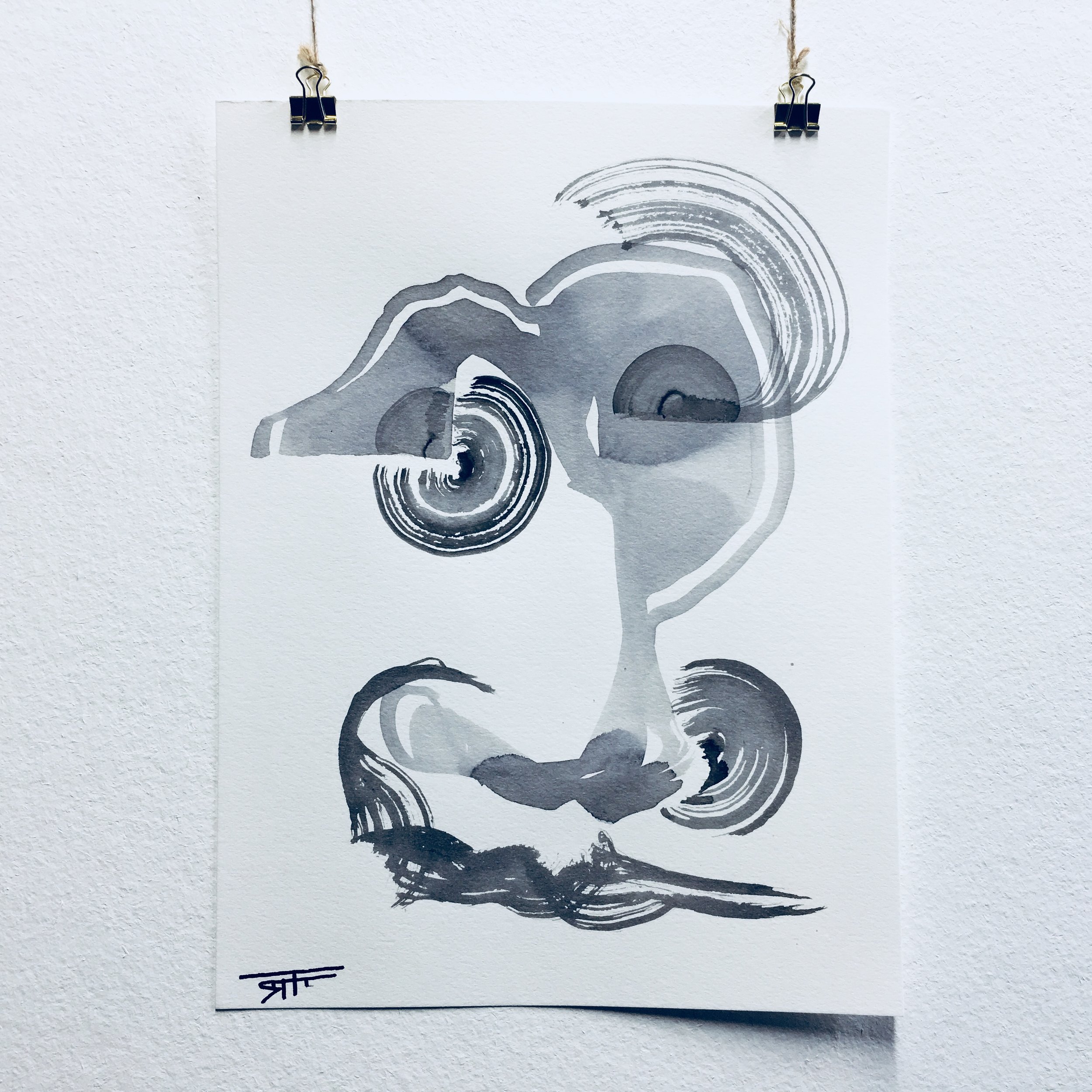 #331 Ink on Paper 9" x 12"