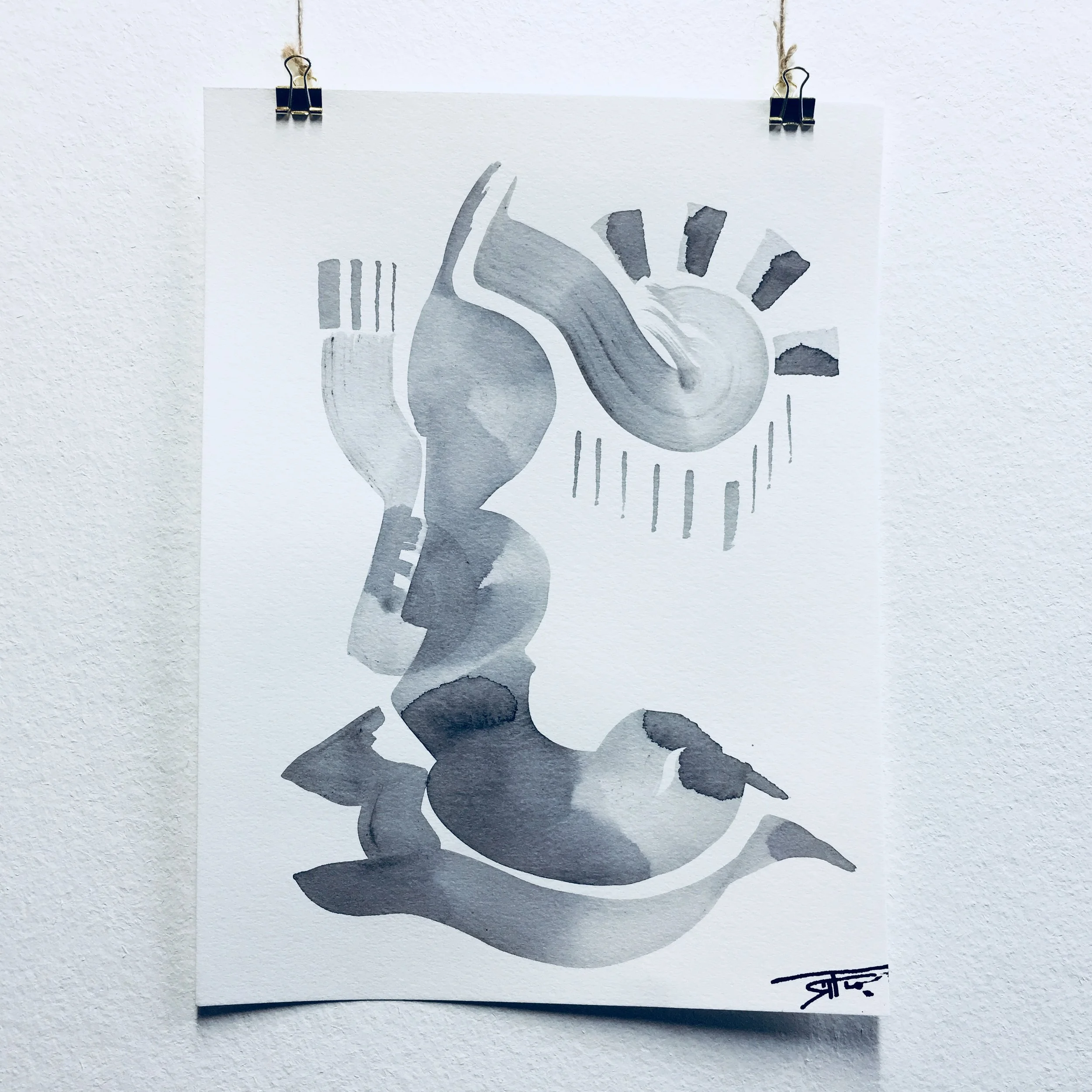 #333 Ink on Paper 9" x 12"
