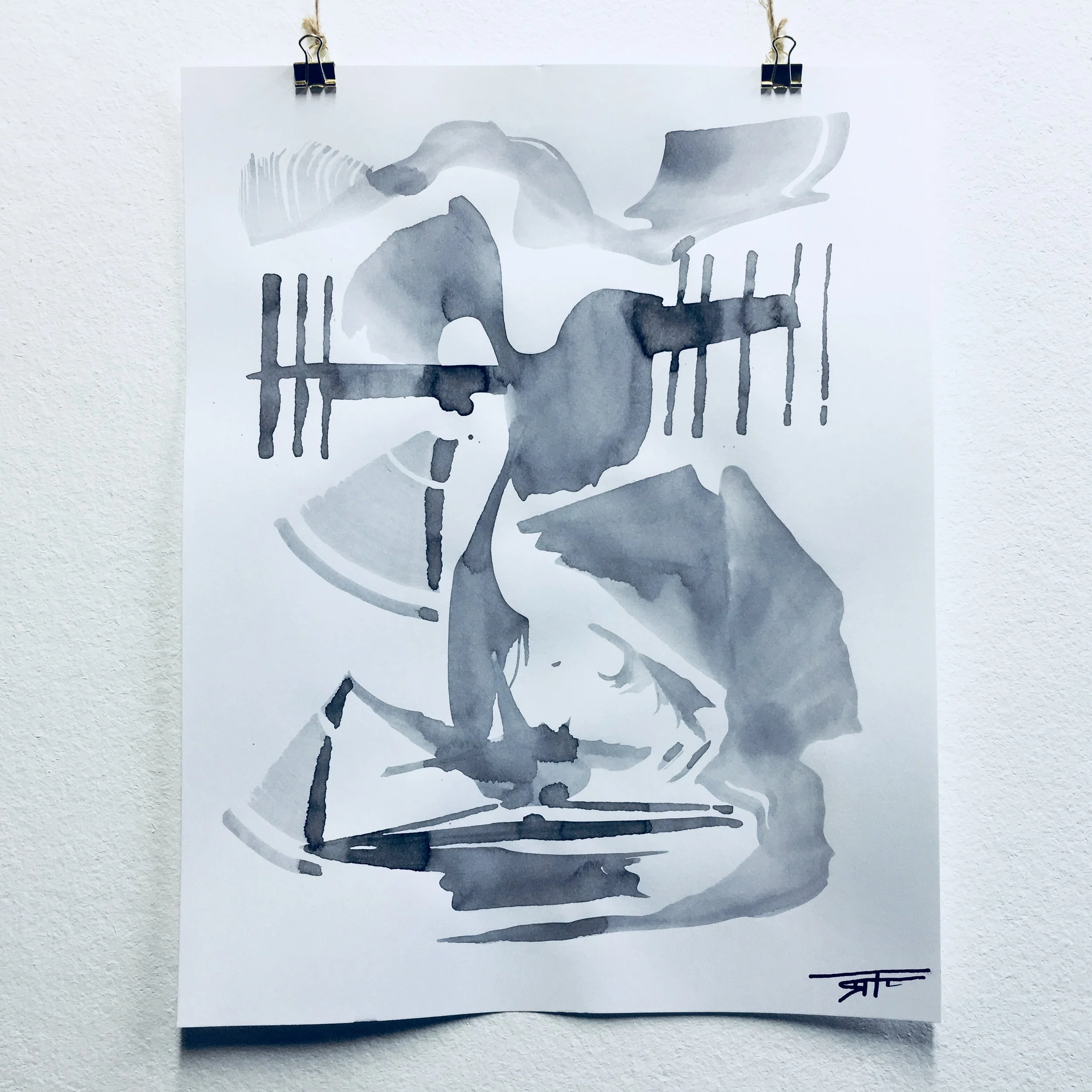 #338 Ink on Paper 11" x 14"