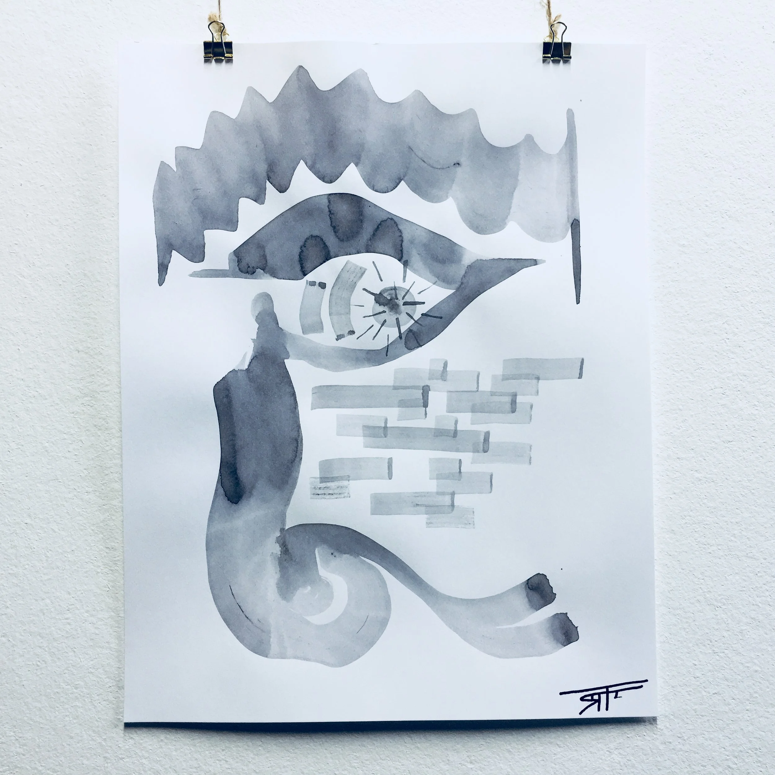 #339 Ink on Paper 11" x 14"