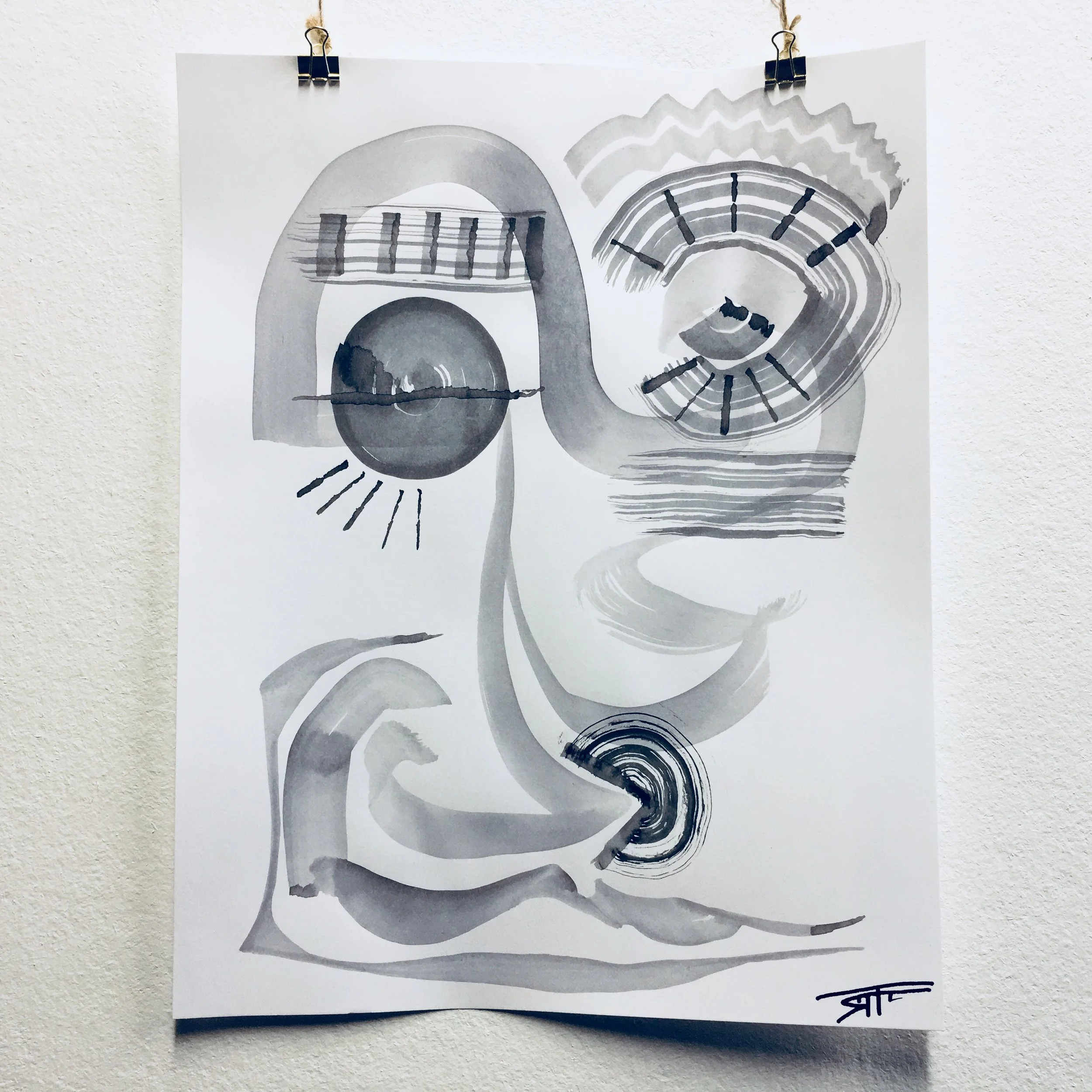 #341 Ink on Paper 11" x 14"