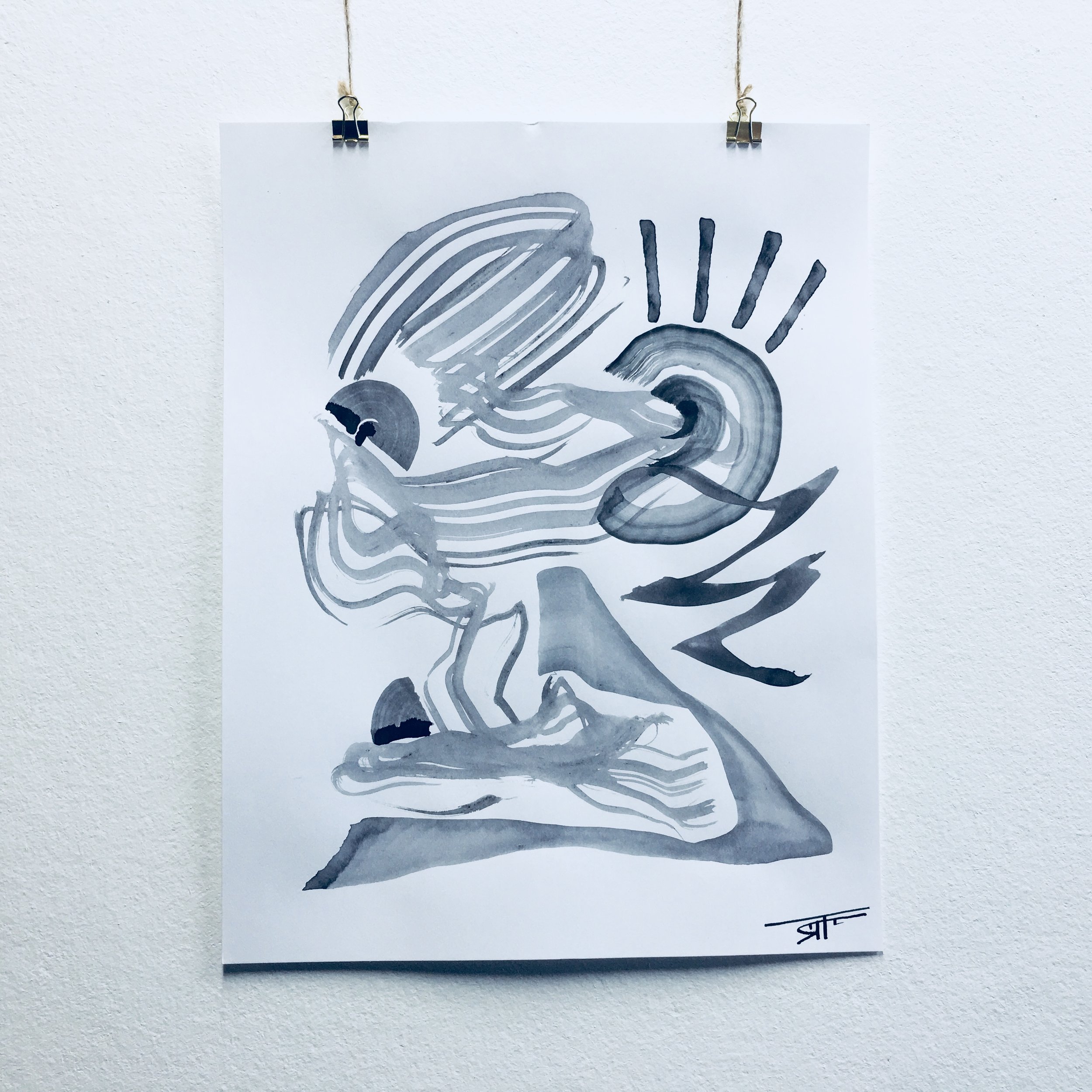 #343 Ink on Paper 11" x 14"