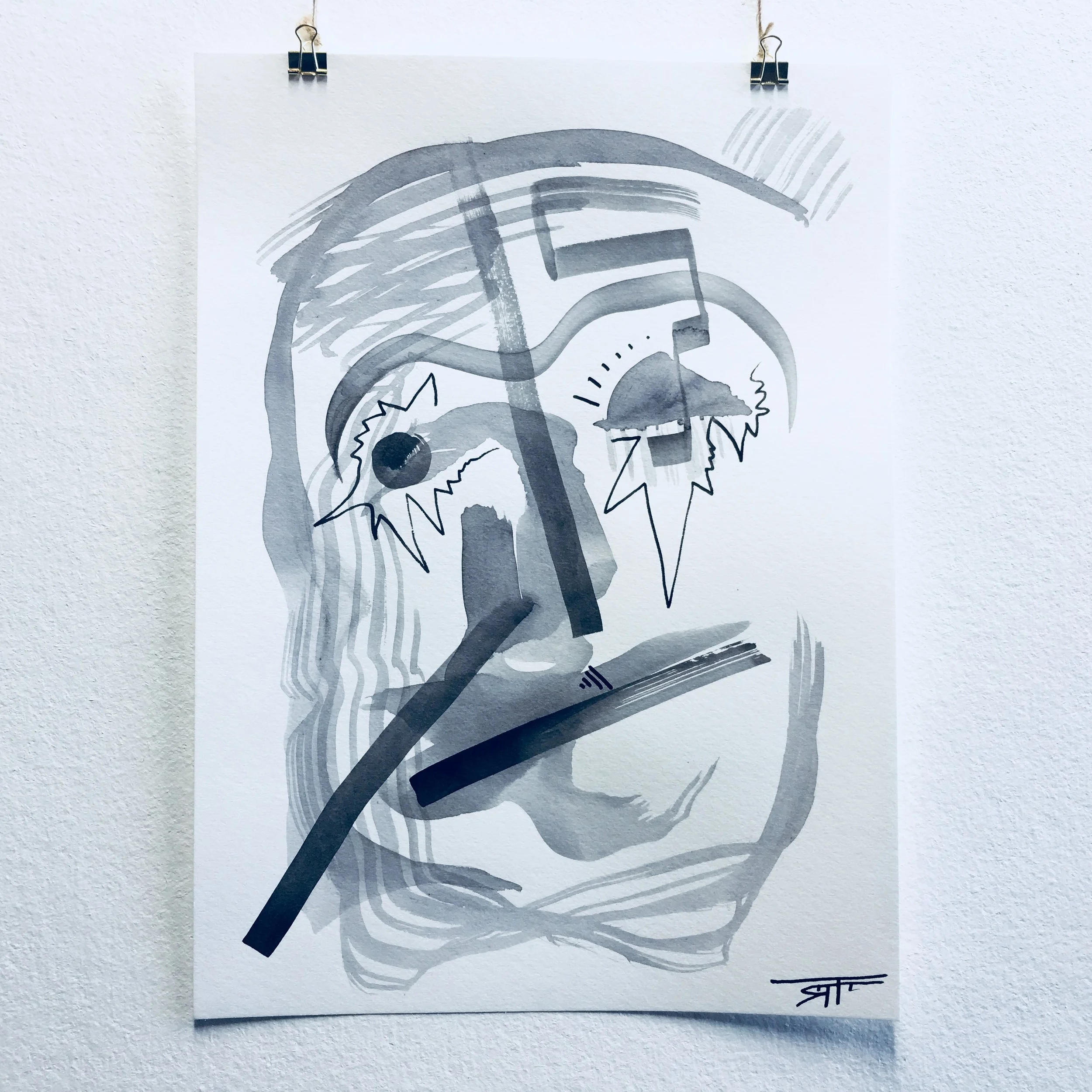 #351 Ink on Paper 11" x 15"