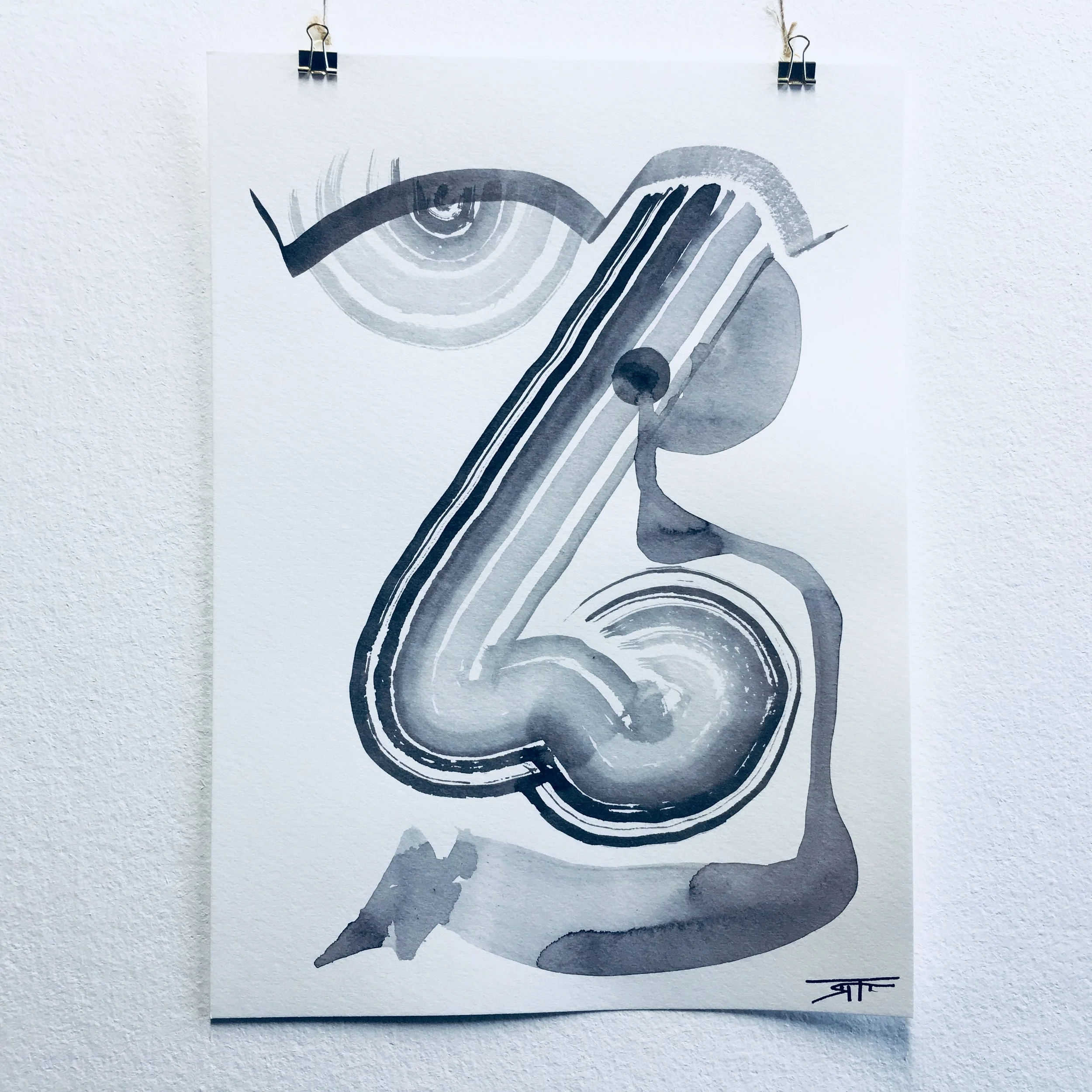 #352 Ink on Paper 11" x 15"