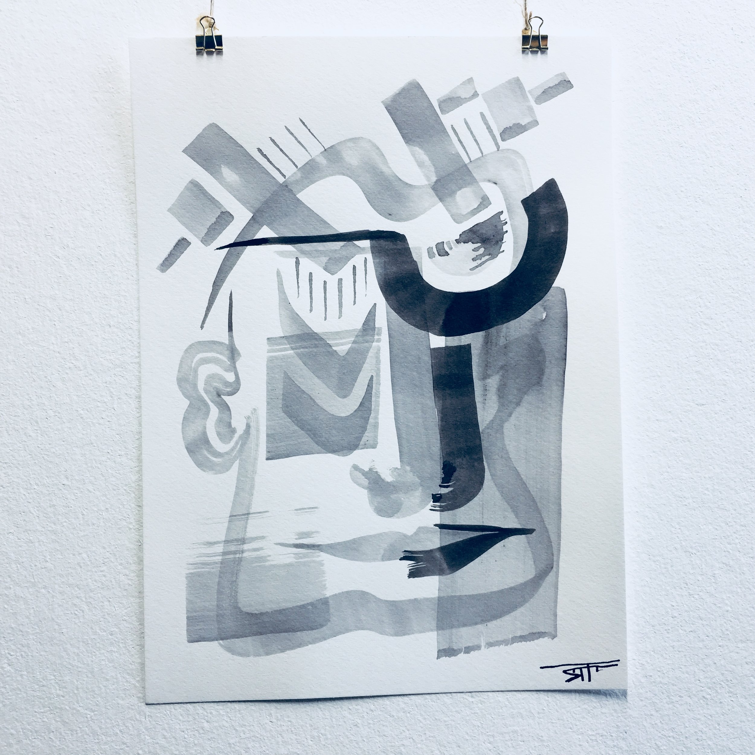 #355 Ink on Paper 11" x 15"