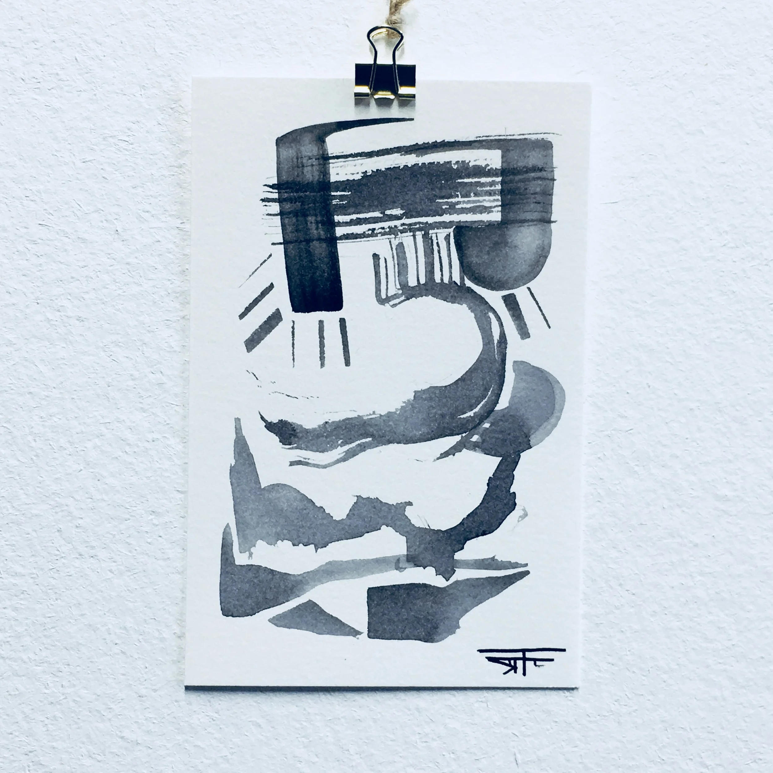 #402 Ink on Paper 4" x 6"