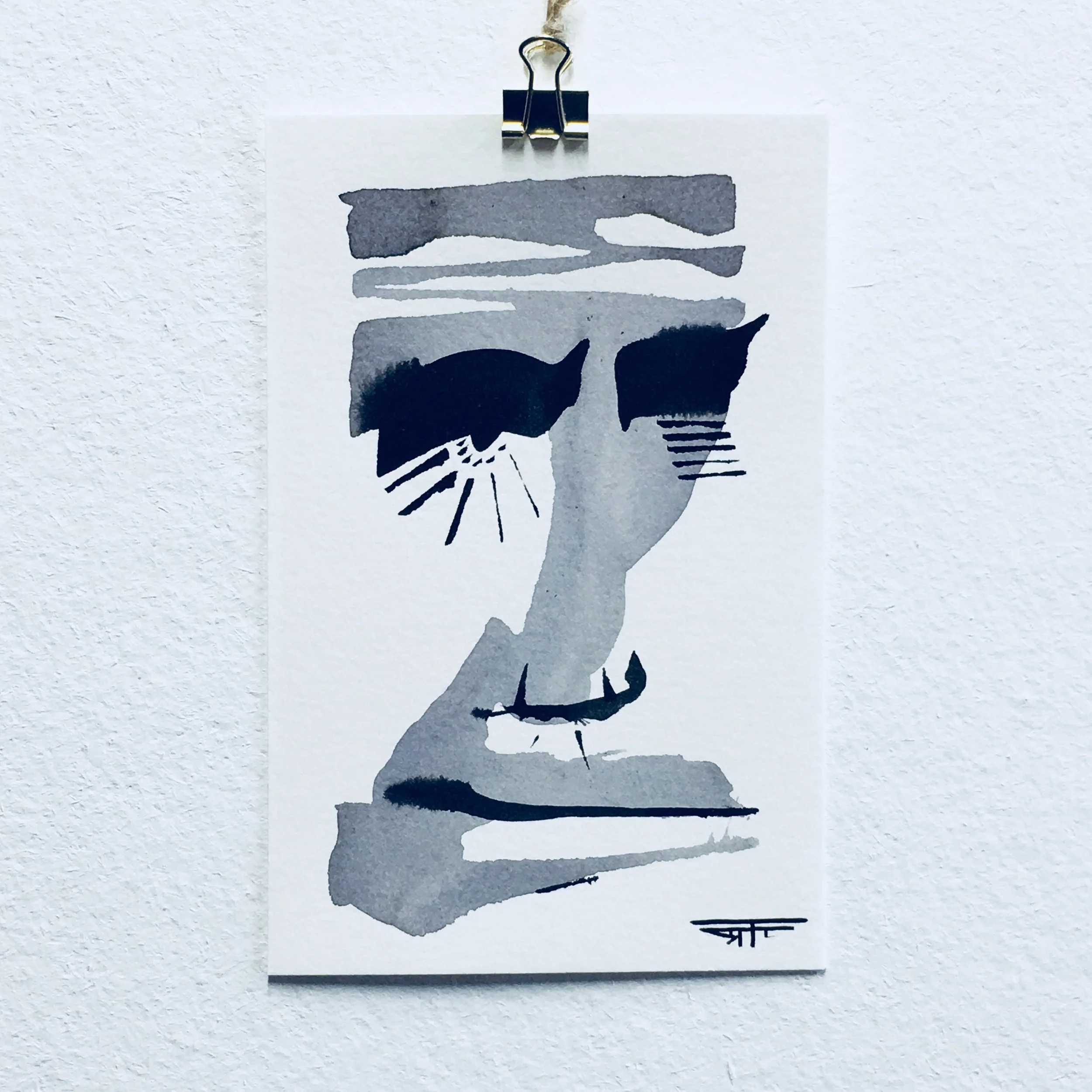 #406 Ink on Paper 4" x 6"
