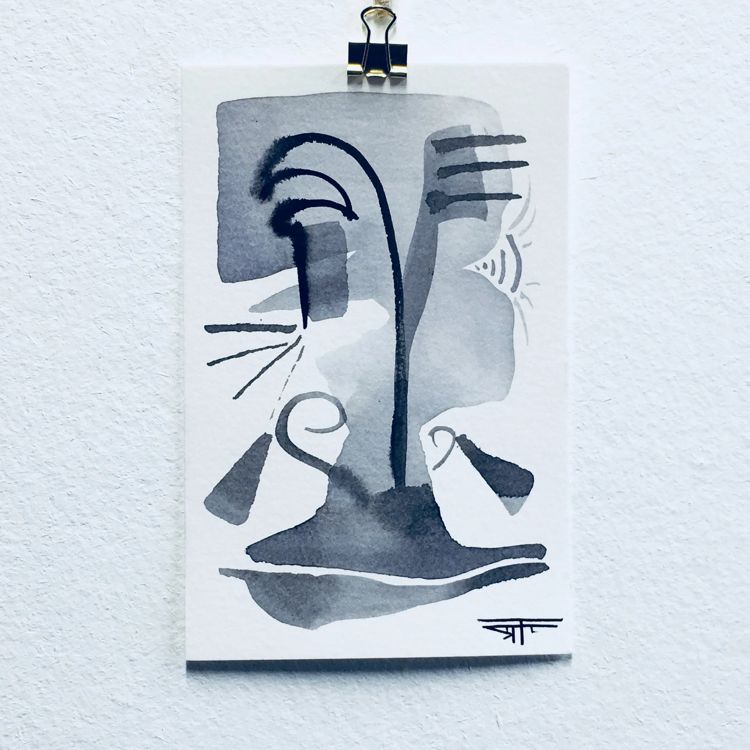 #410 Ink on Paper 4" x 6"