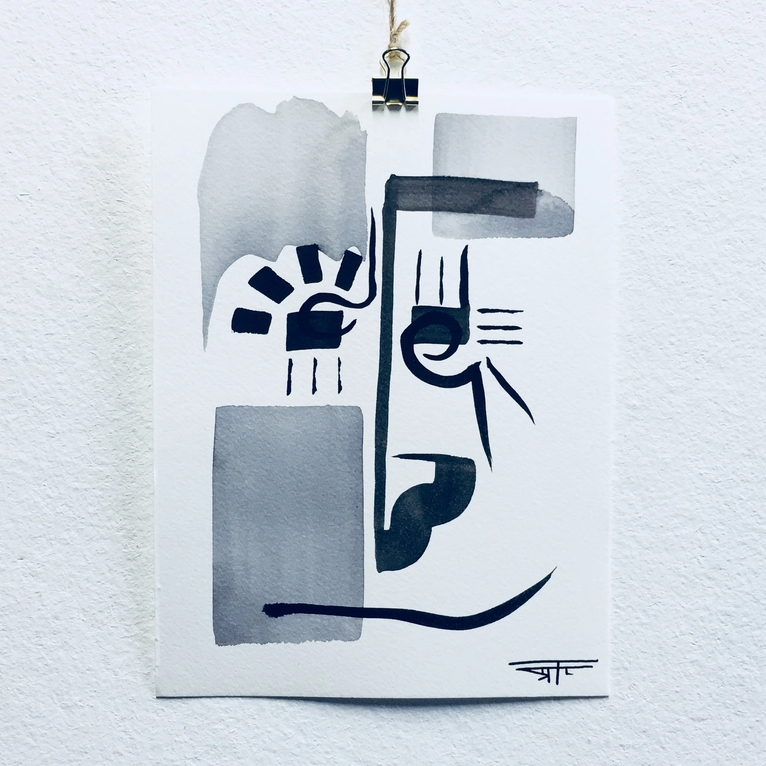 #415 Ink on Paper 6" x 8"