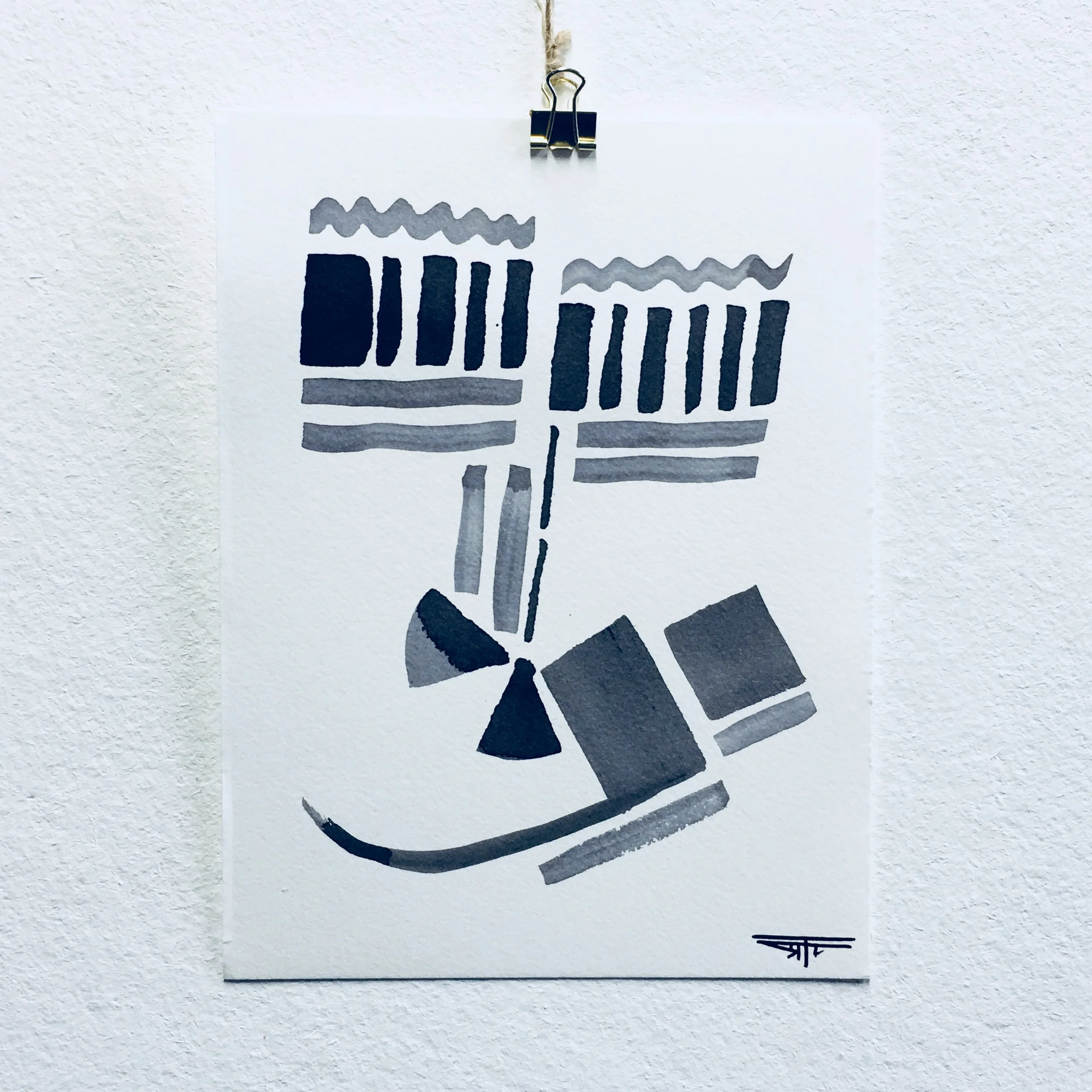 #421 Ink on Paper 6" x 8"