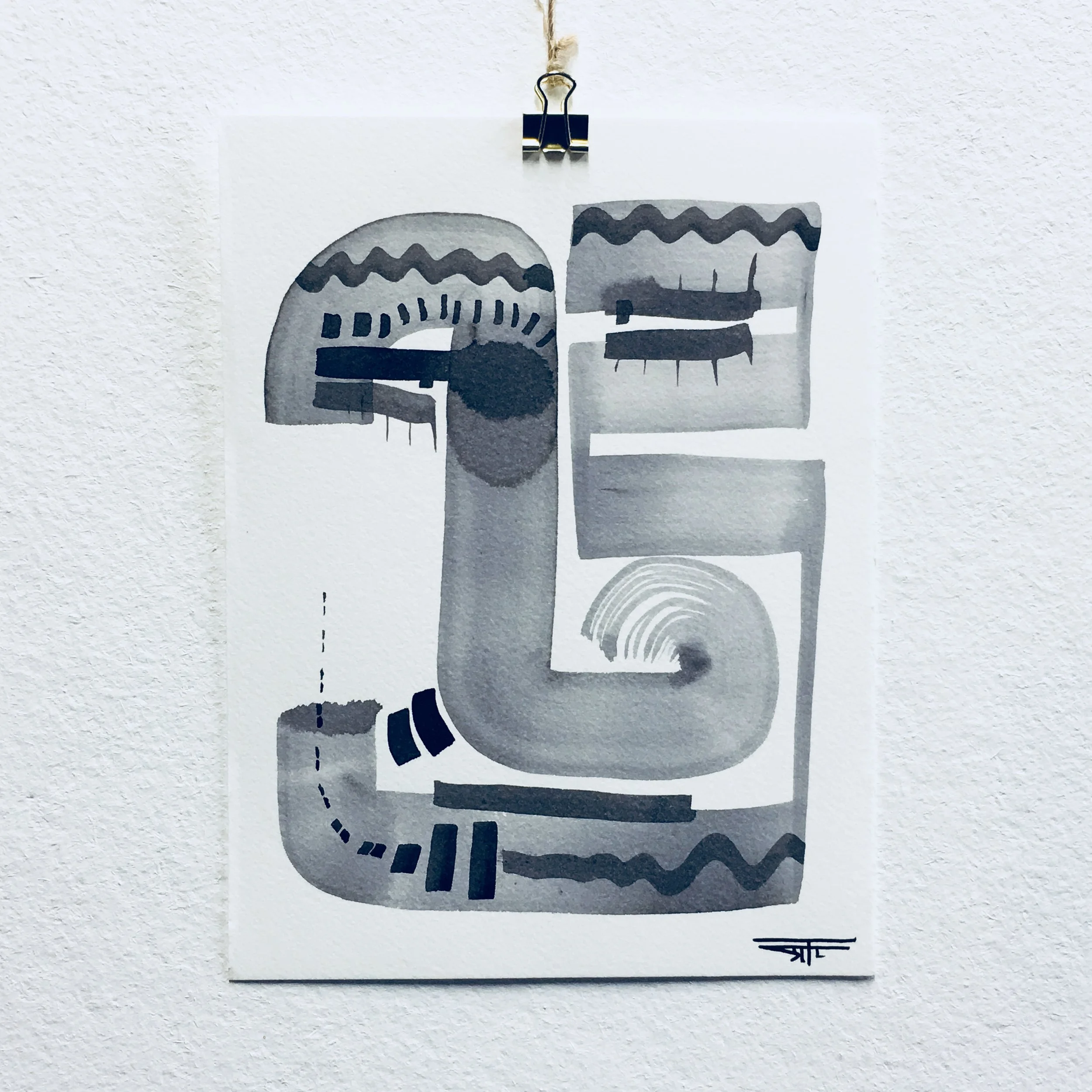 #422 Ink on Paper 6" x 8"