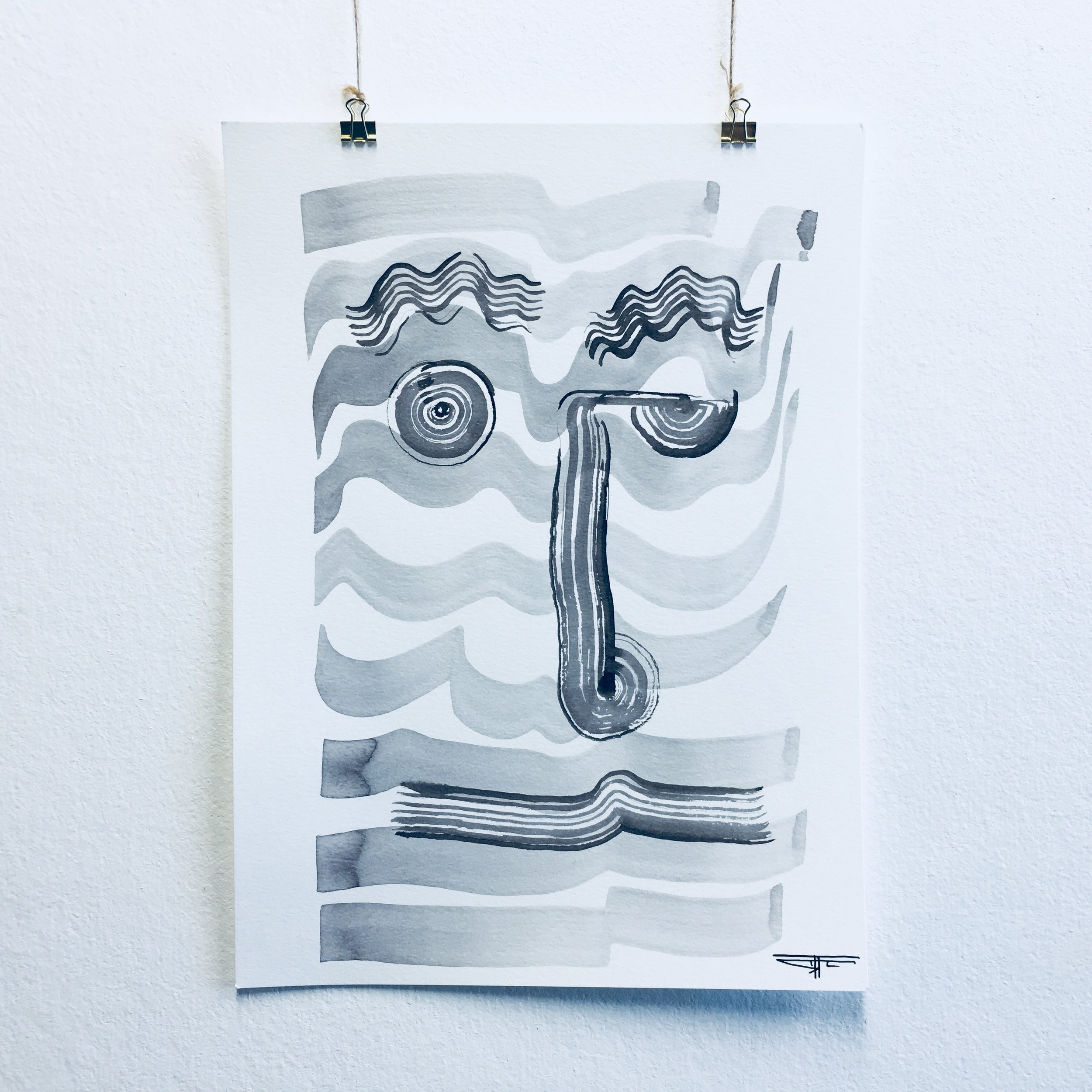 #429 Ink on Paper 11" x 15"