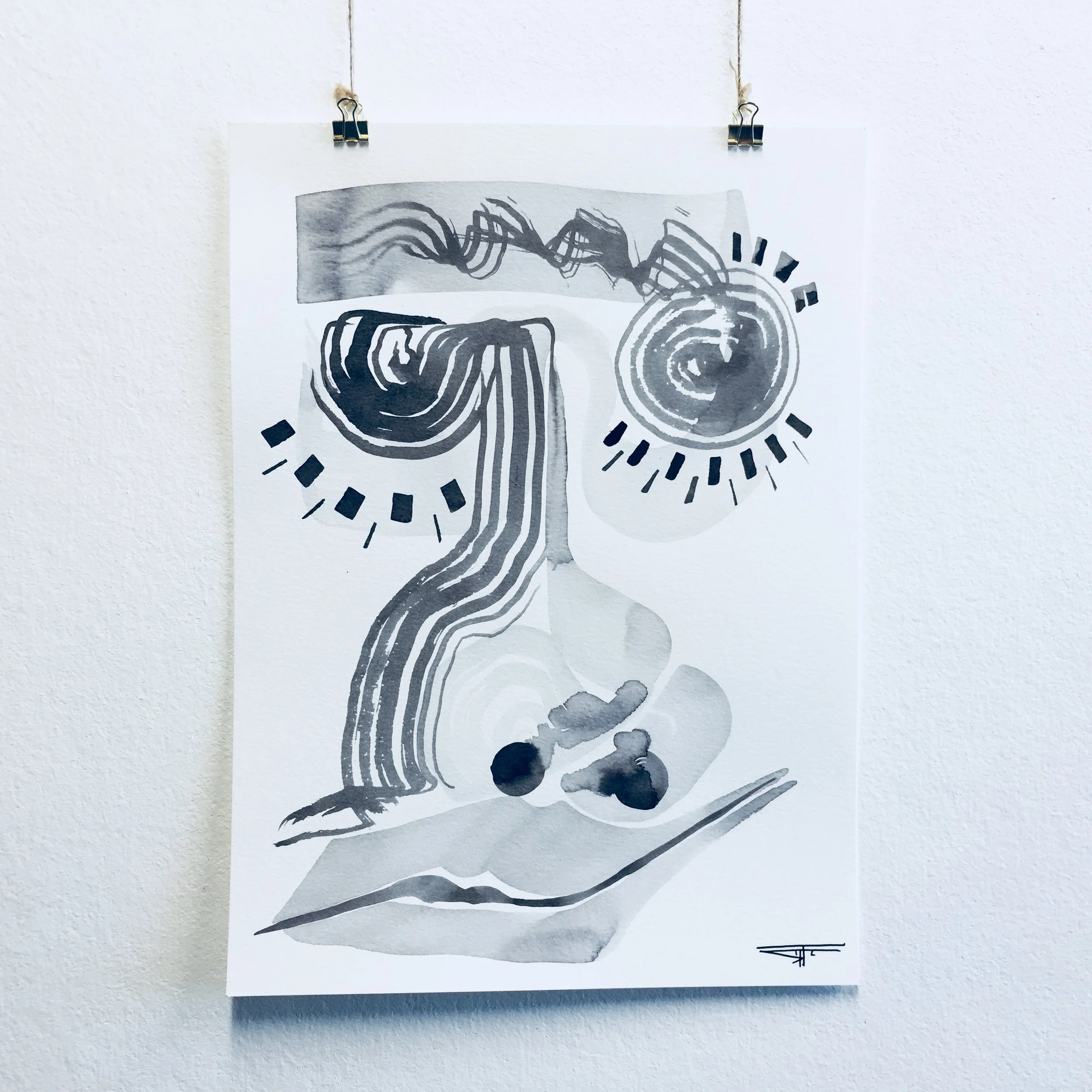 #433 Ink on Paper 11" x 15"
