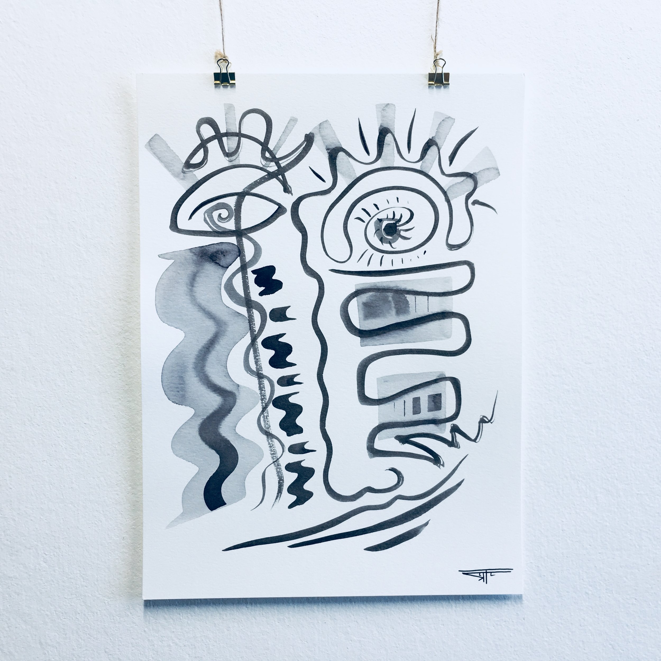 #434 Ink on Paper 11" x 15"