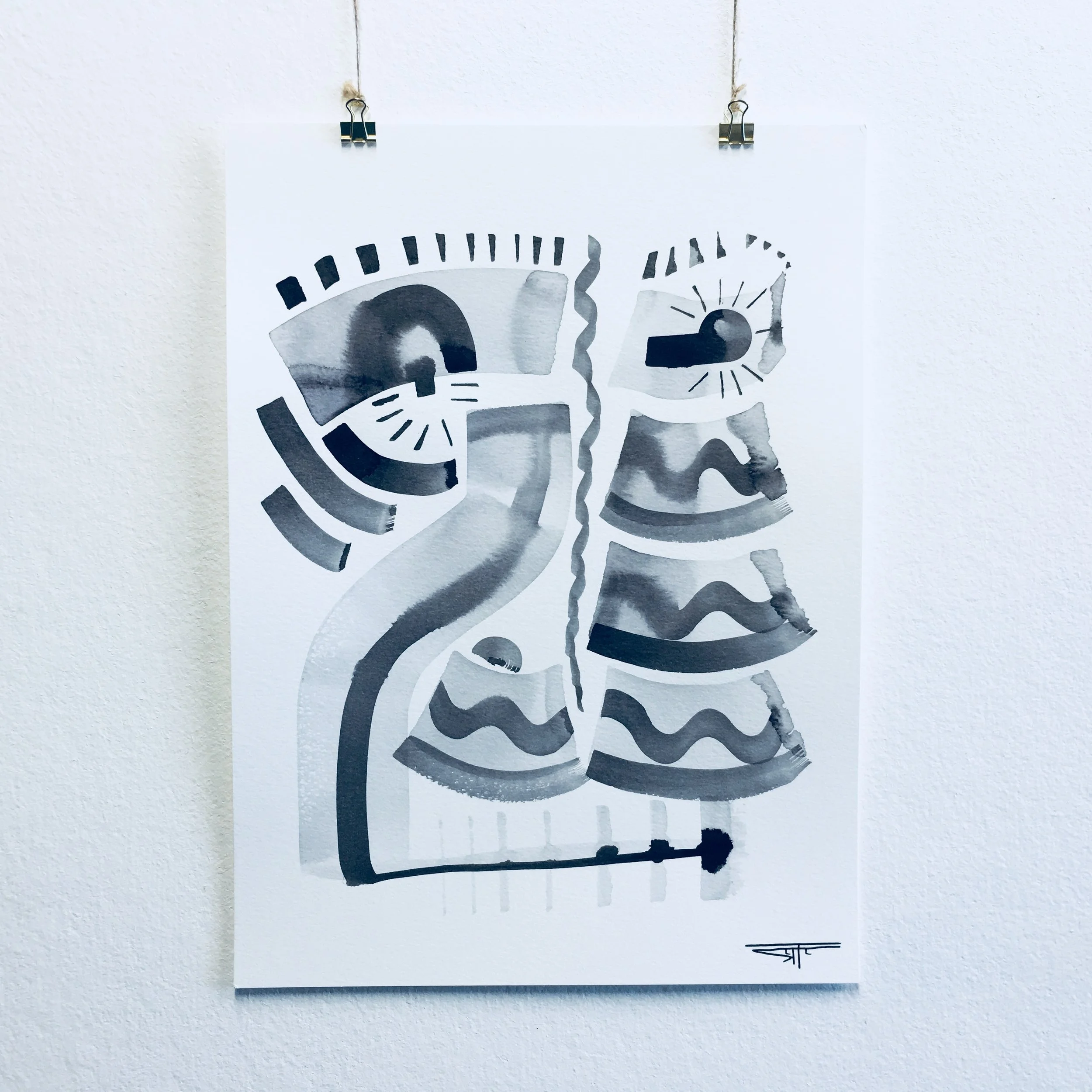 #435 Ink on Paper 11" x 15"