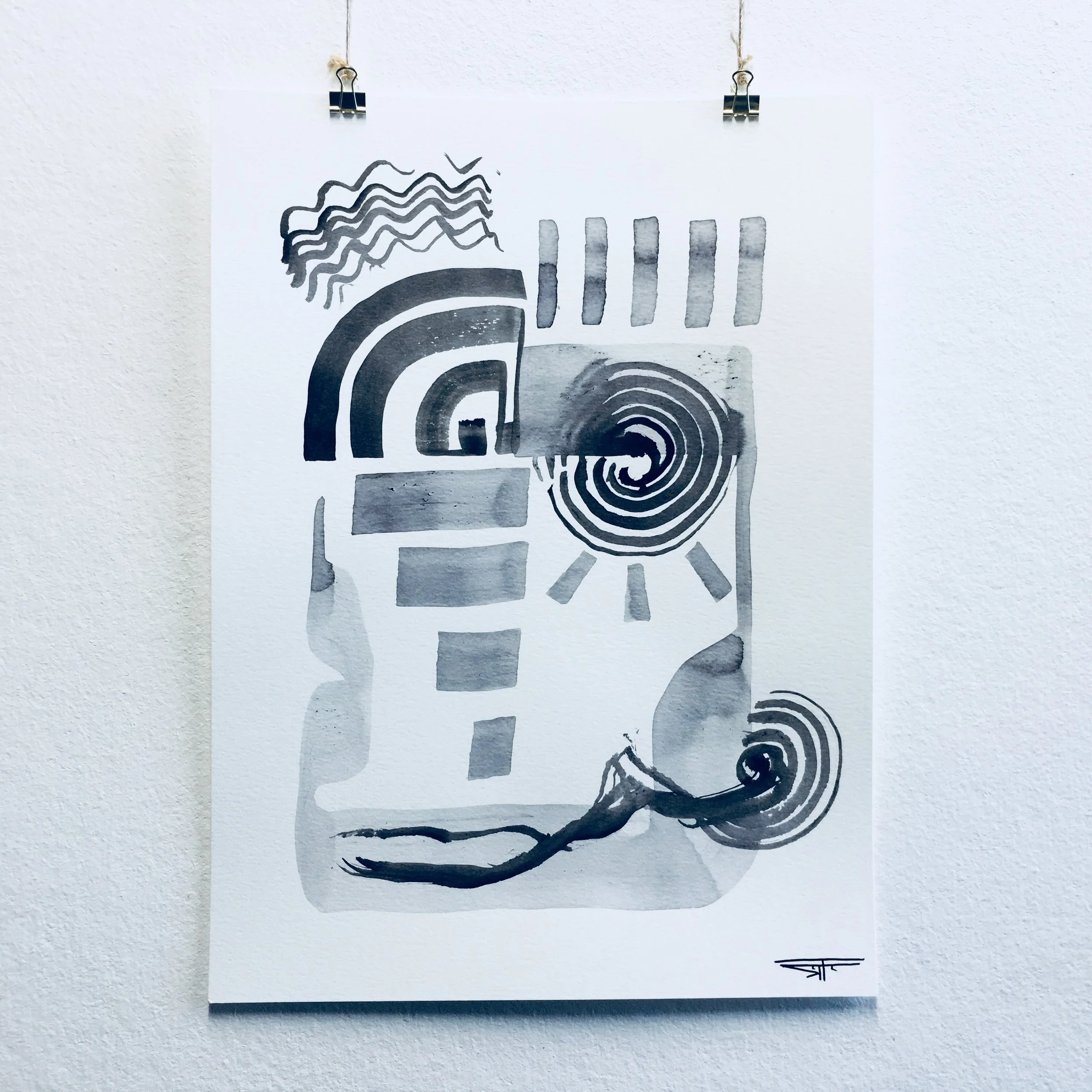 #436 Ink on Paper 11" x 15"
