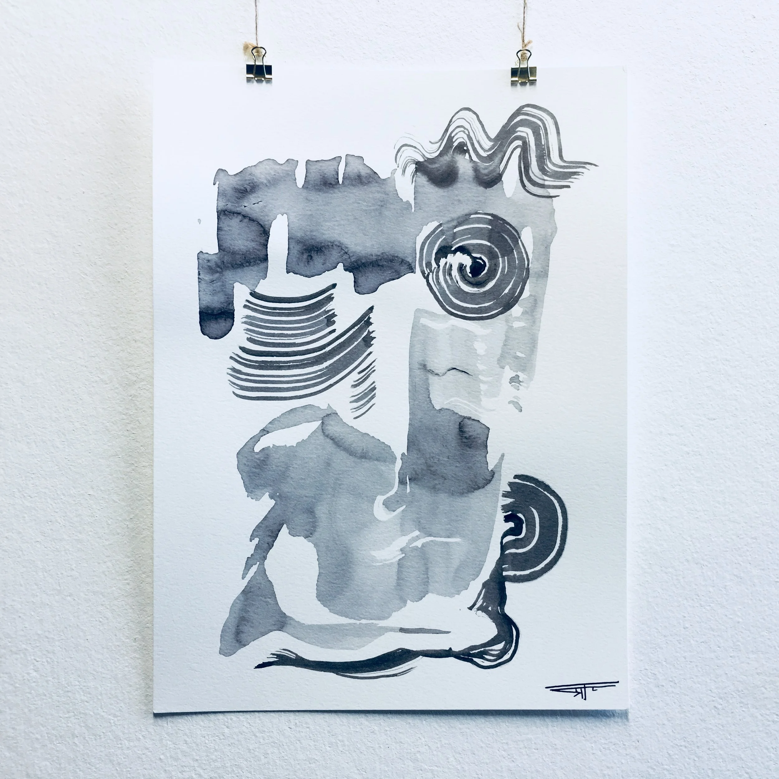 #437 Ink on Paper 11" x 15"