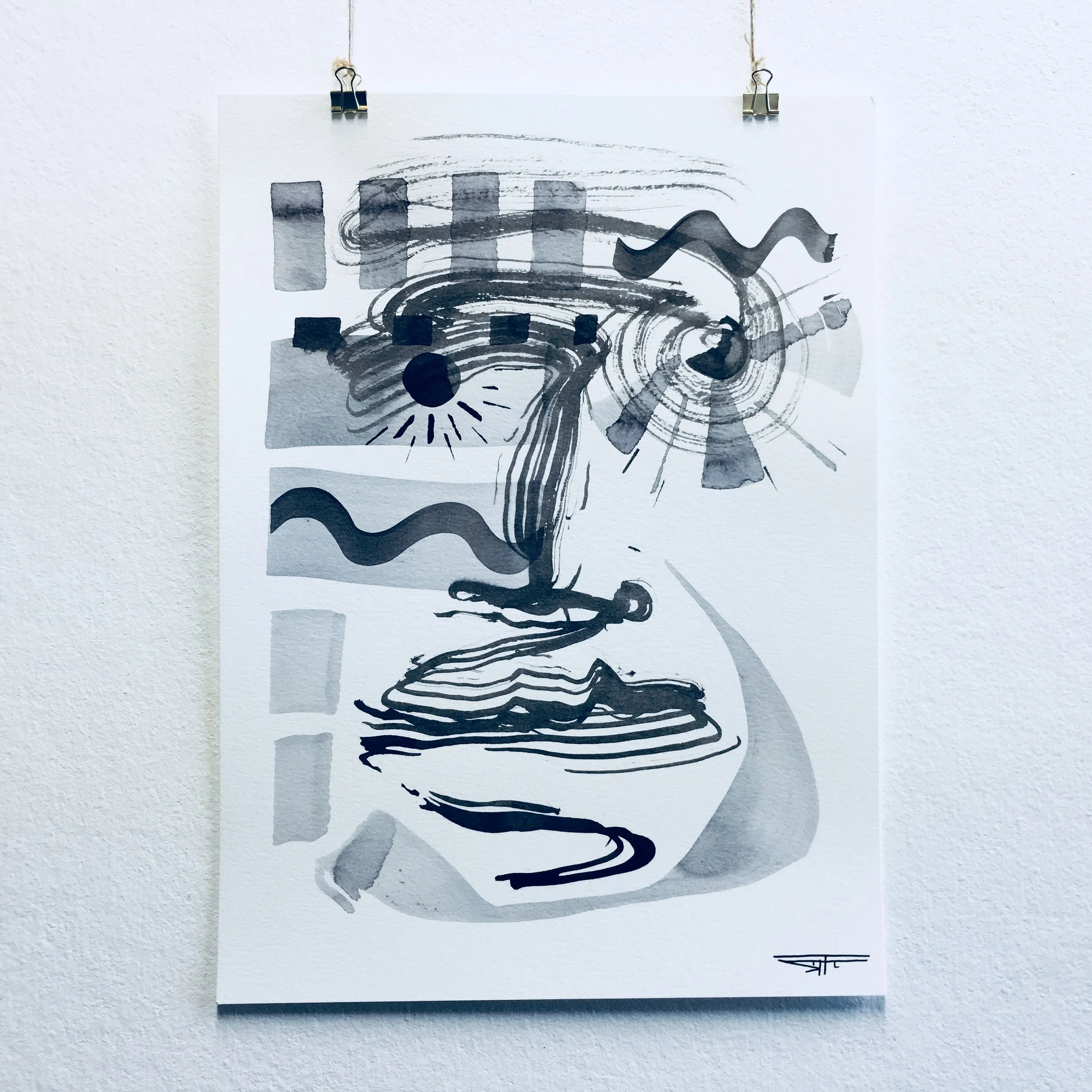 #440 Ink on Paper 11" x 15"