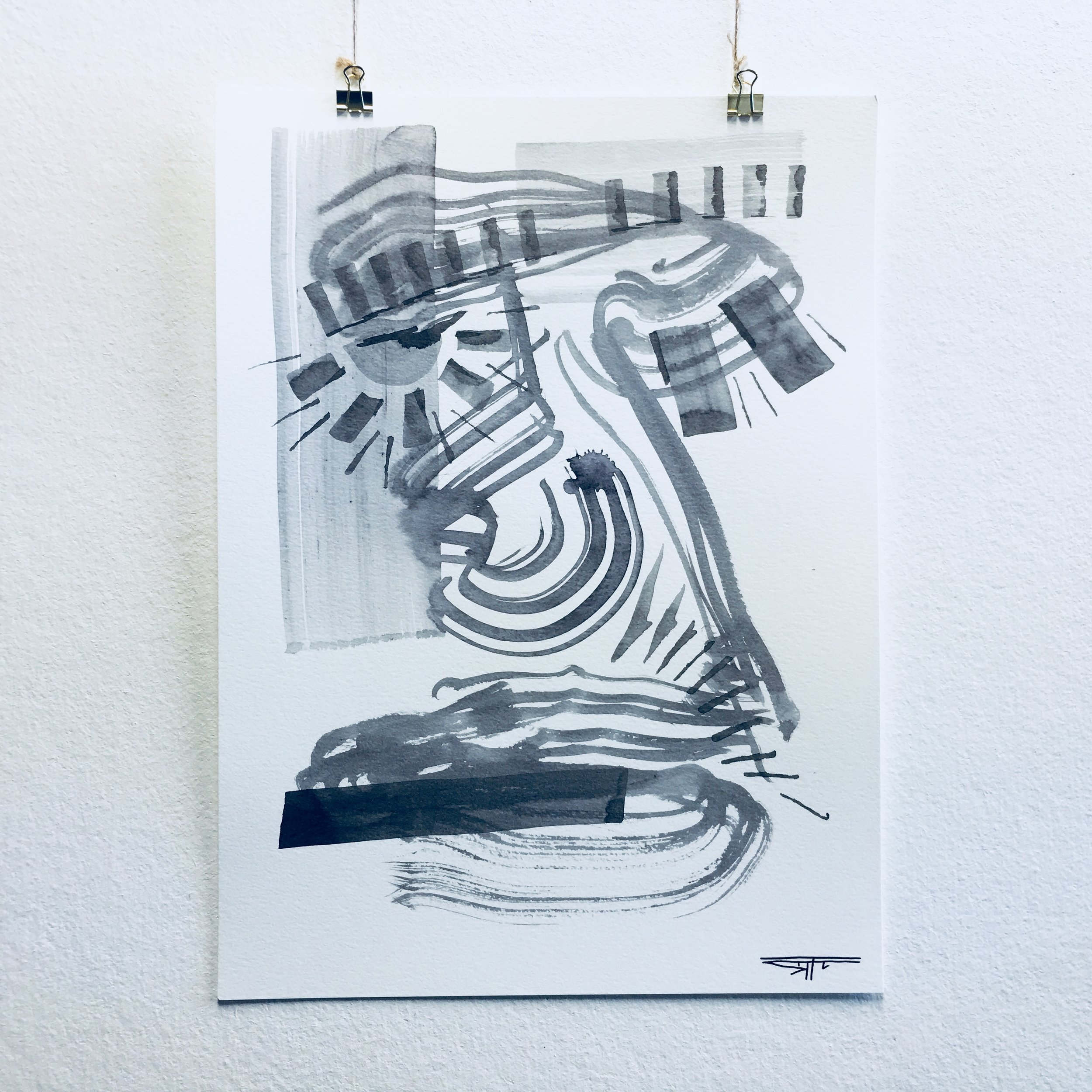 #444 Ink on Paper 11" x 15"