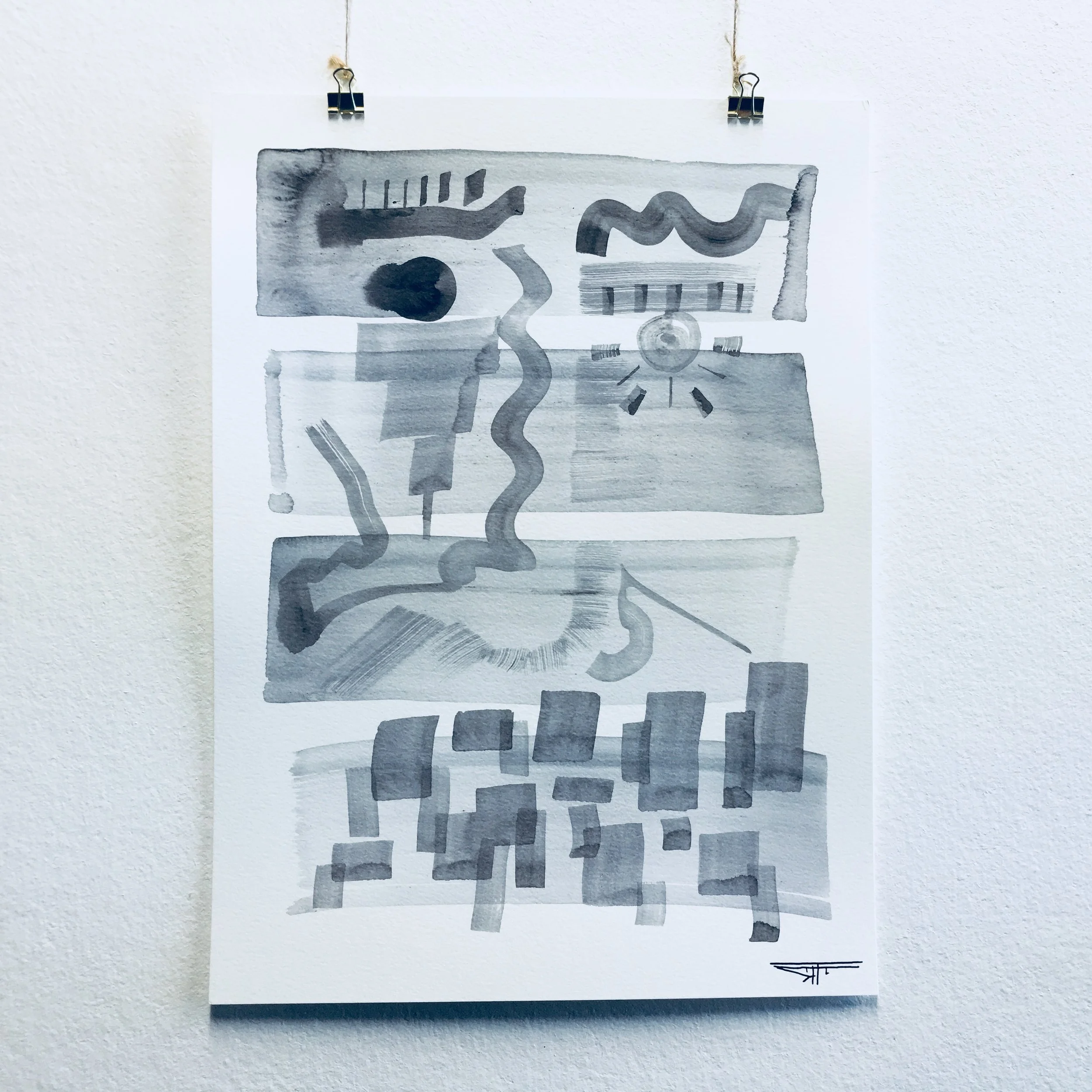 #446 Ink on Paper 11" x 15"