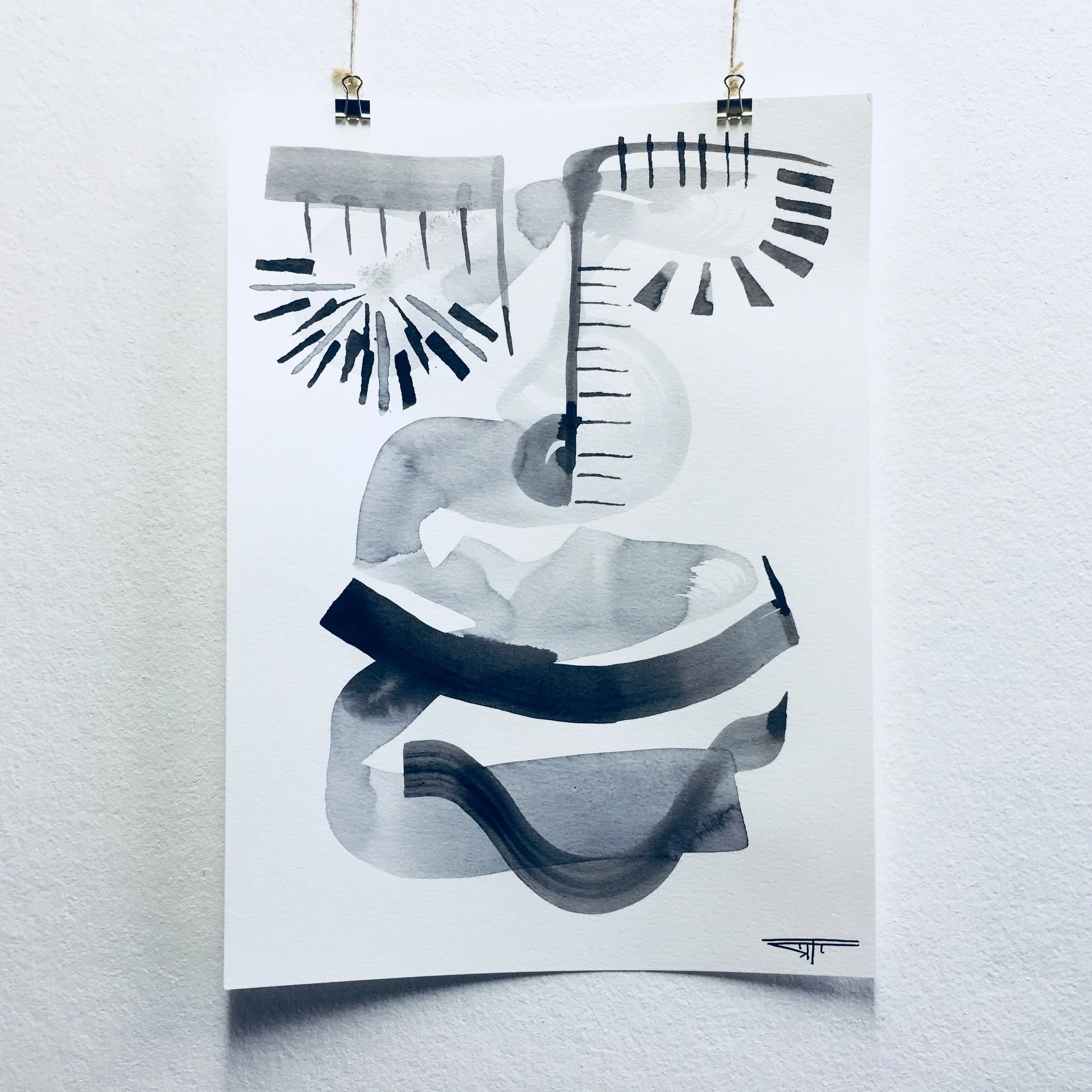 #449 Ink on Paper 11" x 15"