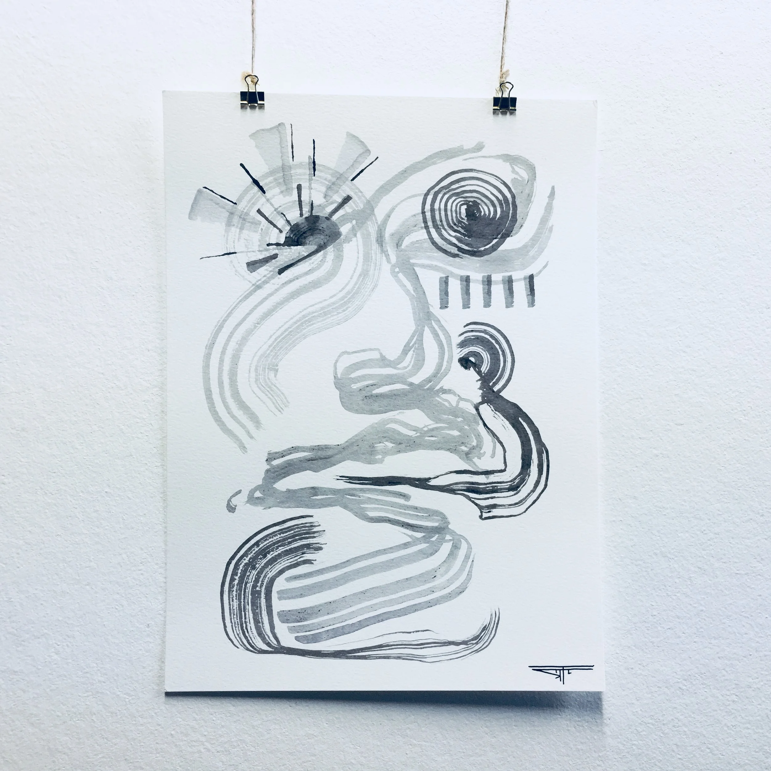 #447 Ink on Paper 11" x 15"