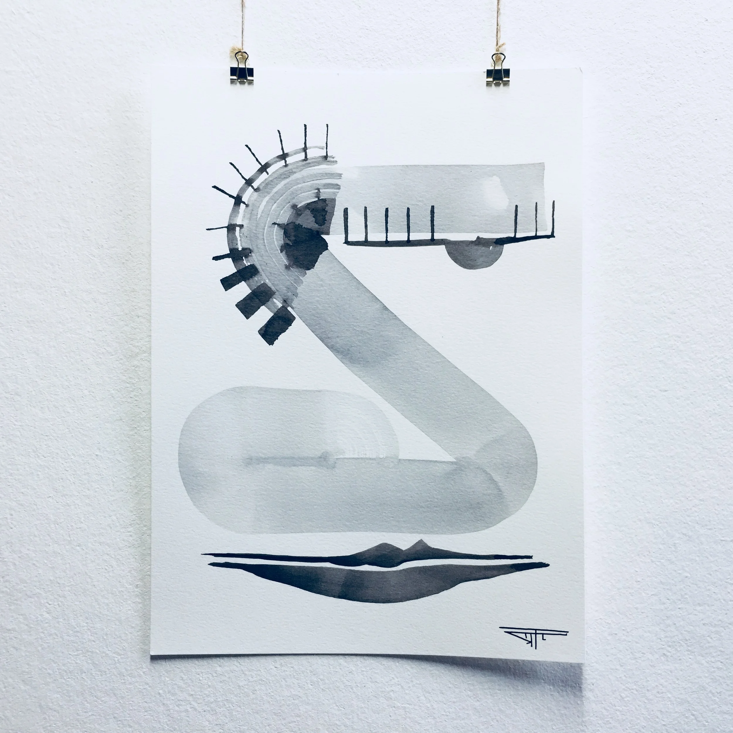 #451 Ink on Paper 11" x 15"