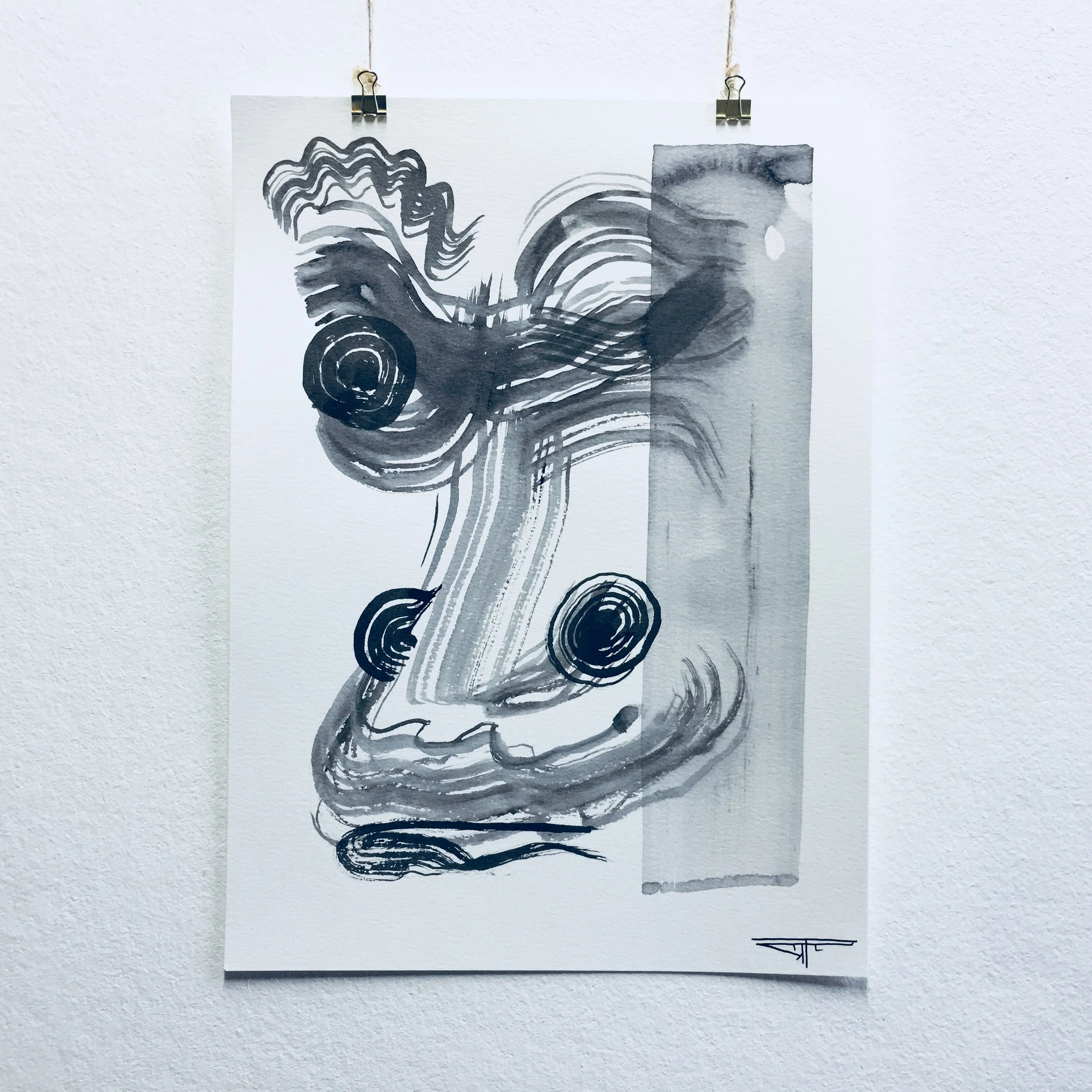 #455 Ink on Paper 11" x 15"