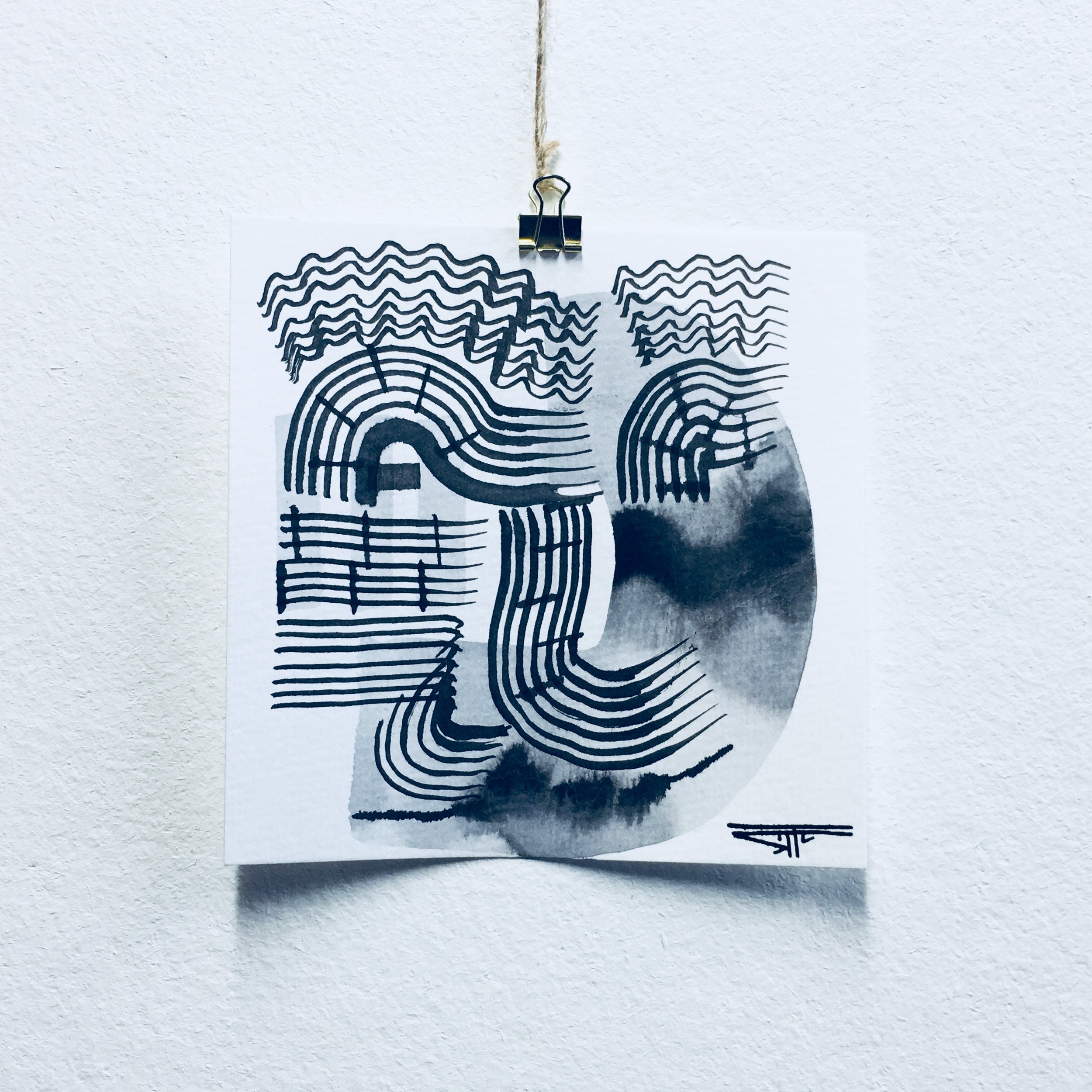 #479 Ink on Paper 6" x 6"