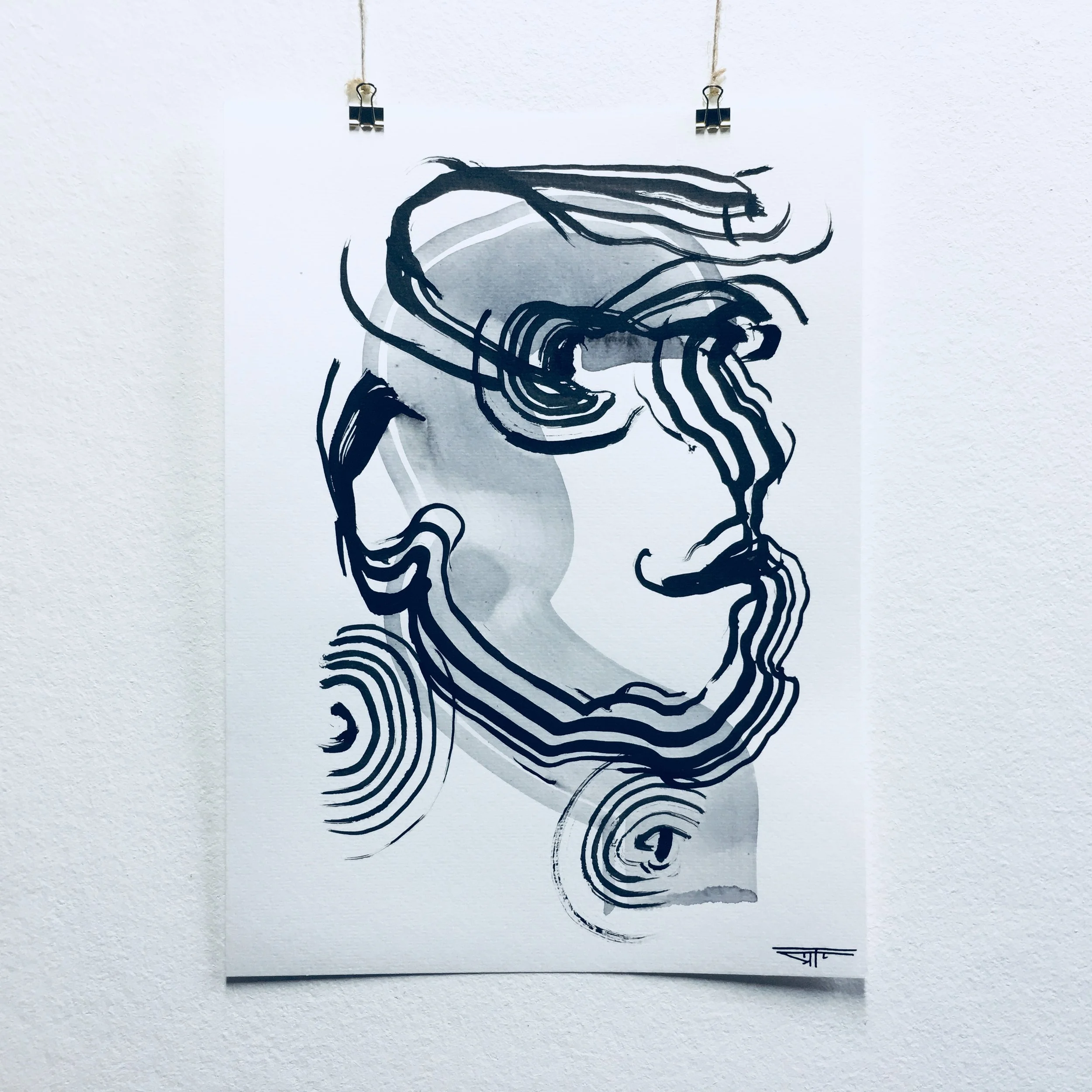 #492 Ink on Paper 11" x 15"