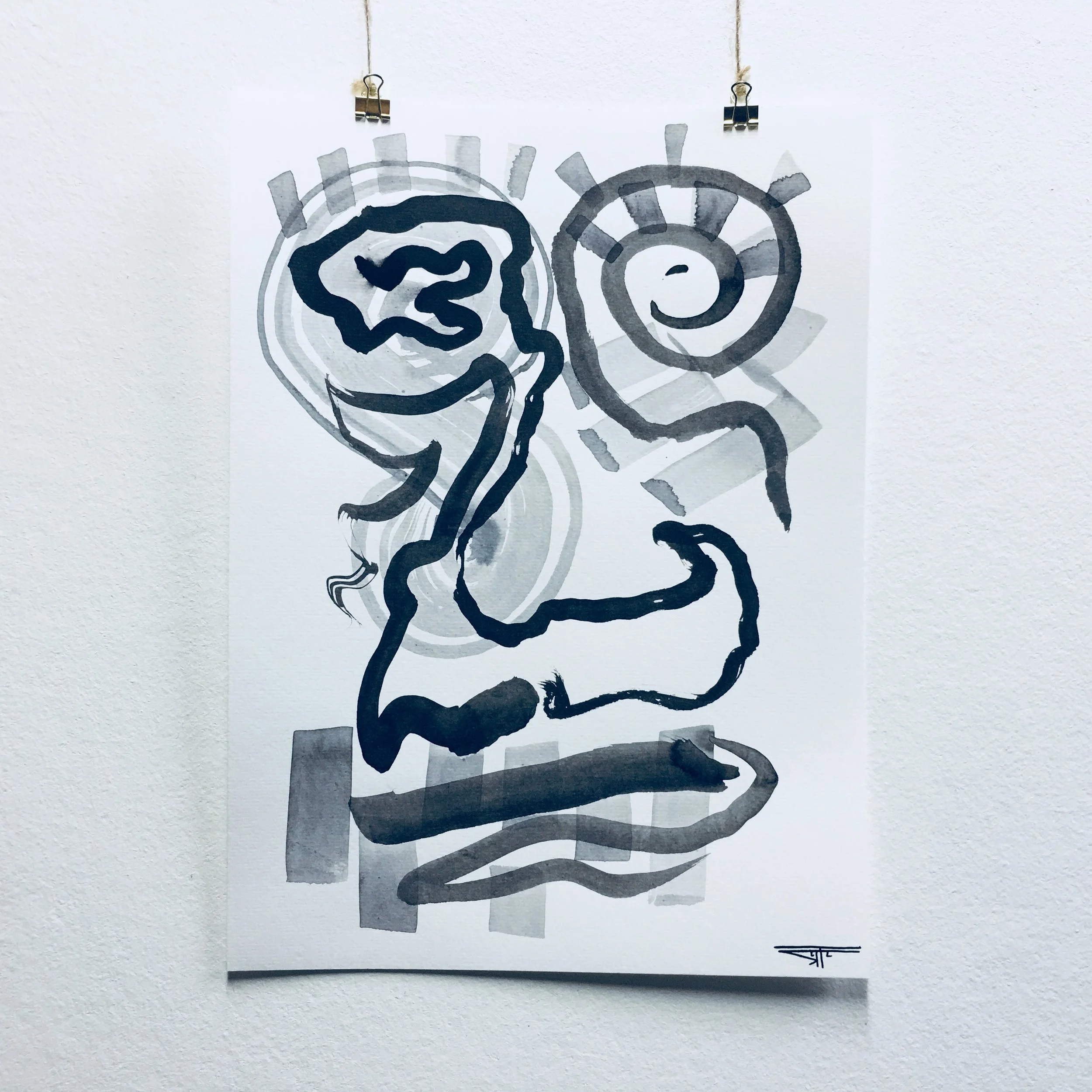 #493 Ink on Paper 11" x 15"