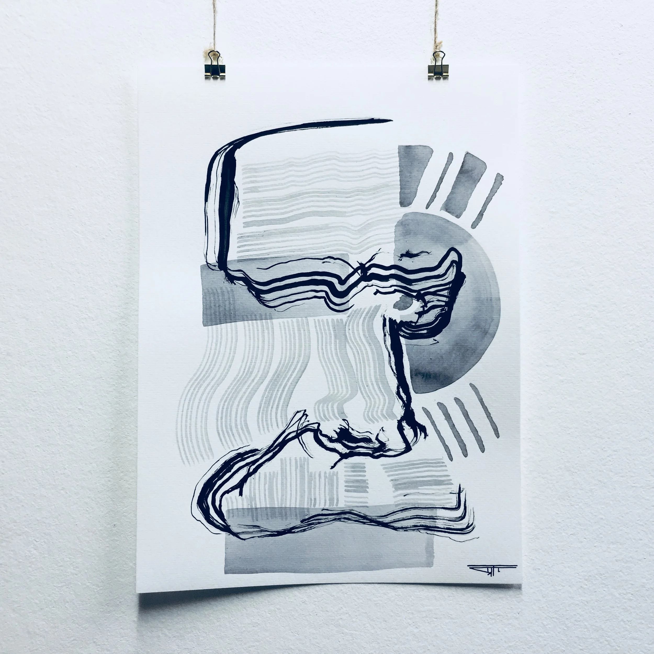 #494 Ink on Paper 11" x 15"