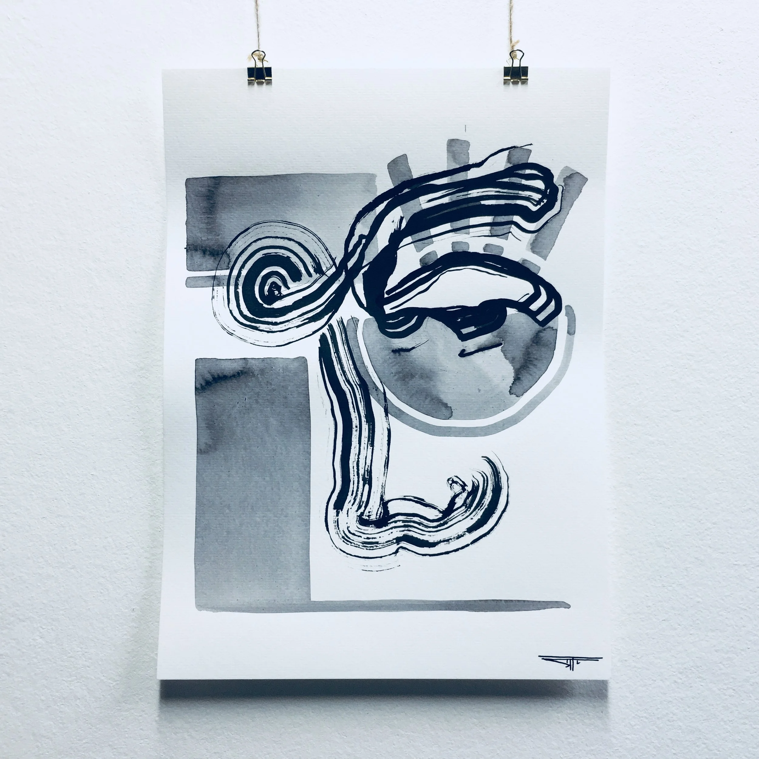 #497 Ink on Paper 11" x 15"