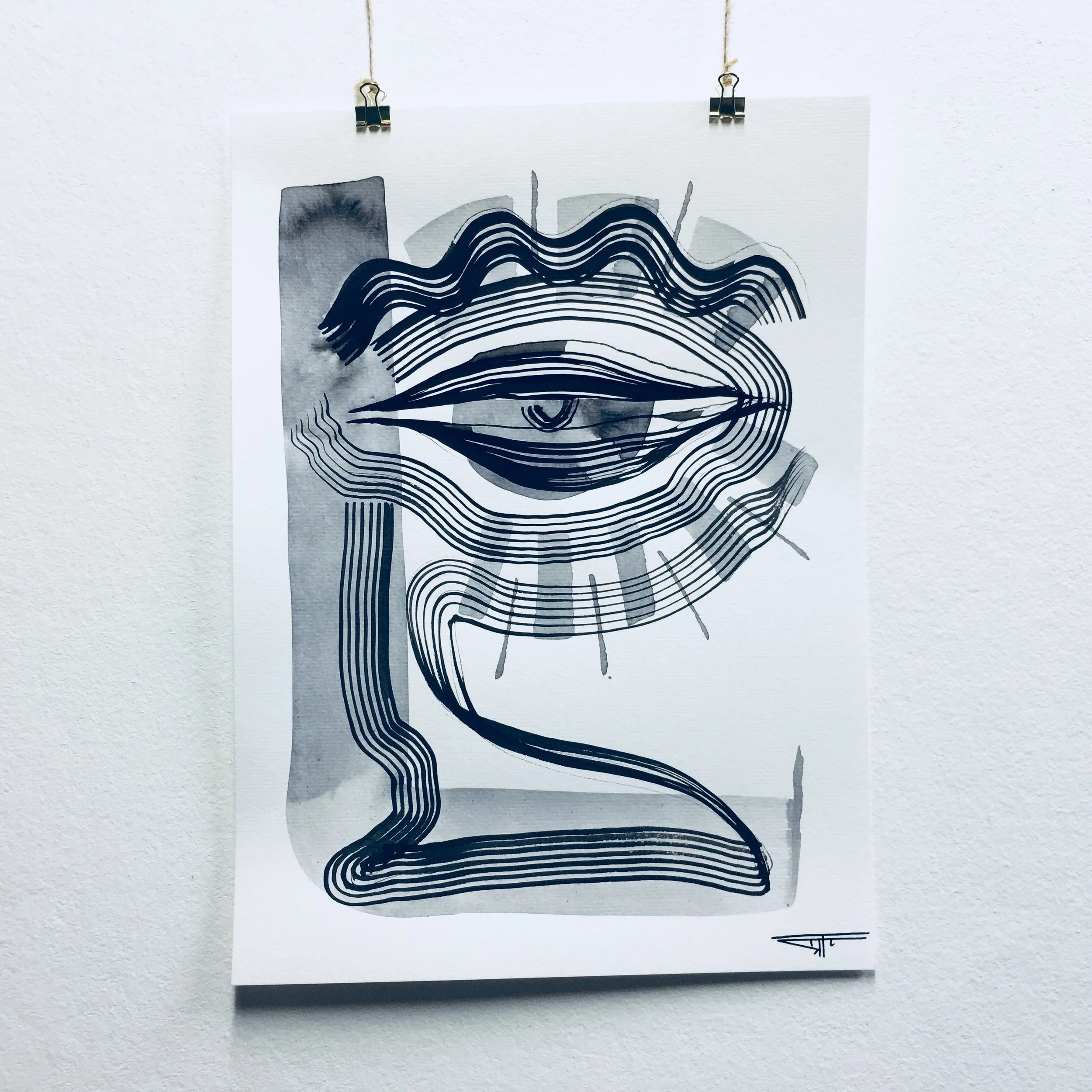 #498 Ink on Paper 11" x 15"