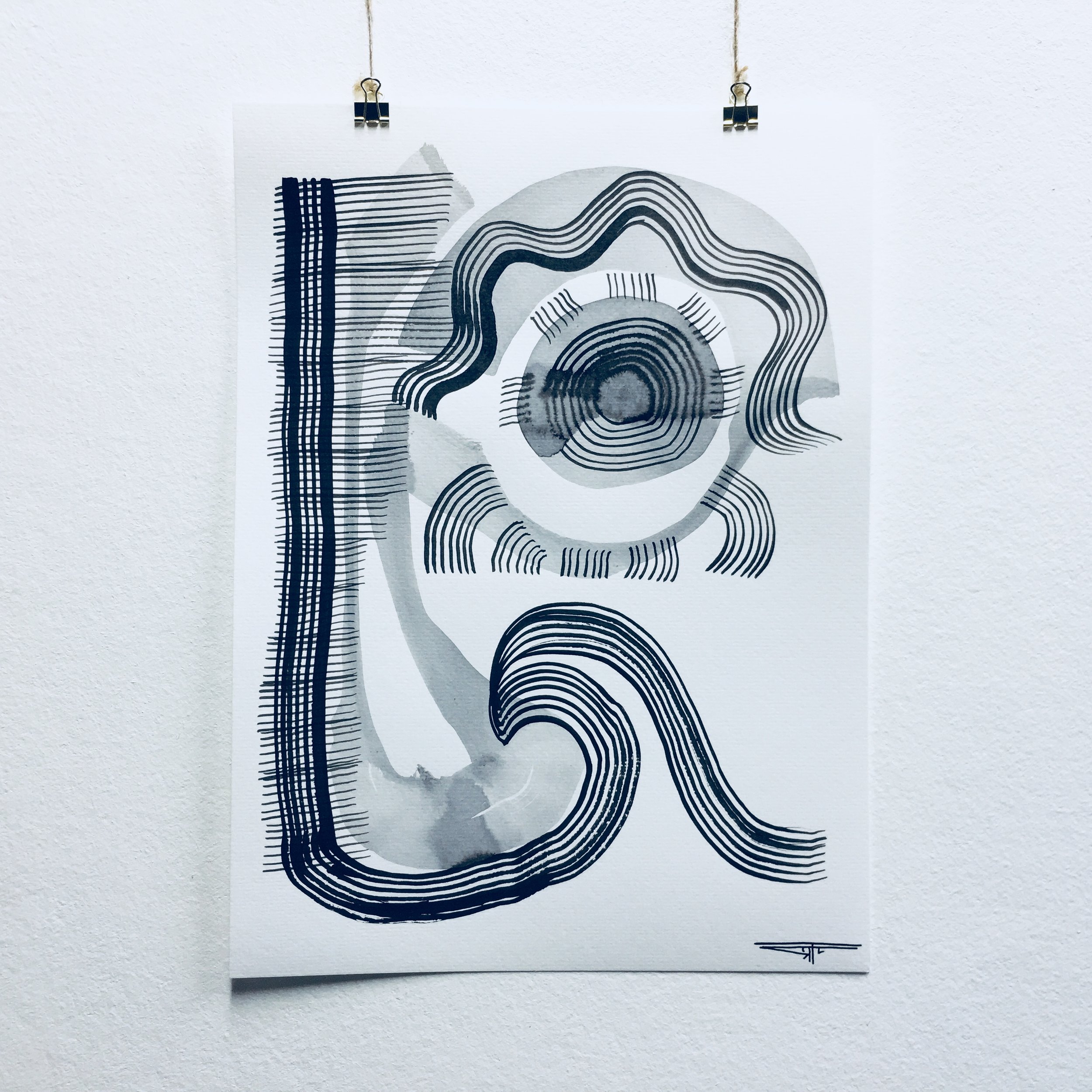 #499 Ink on Paper 11" x 15"