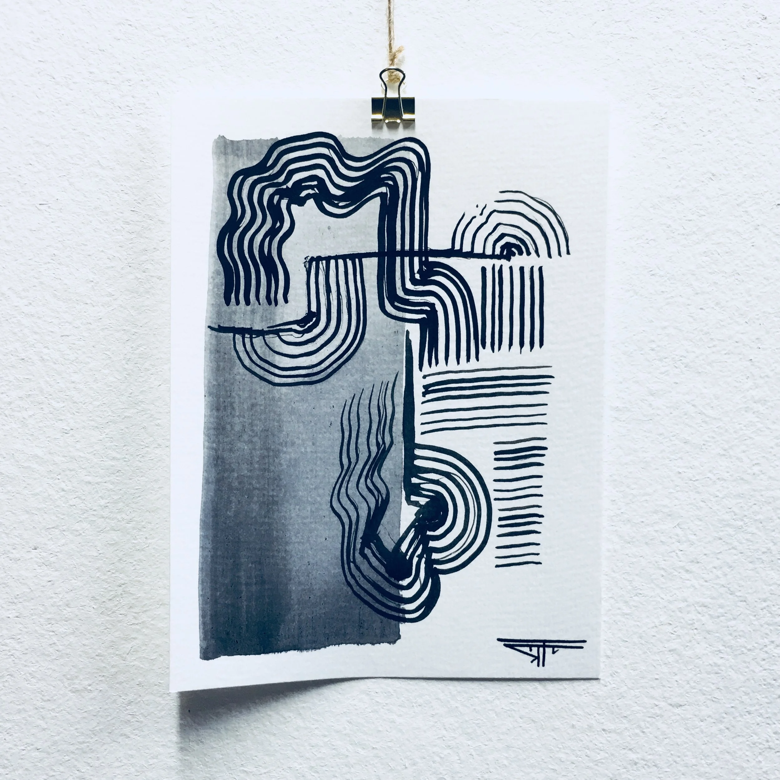 #504 Ink on Paper 6" x 8"