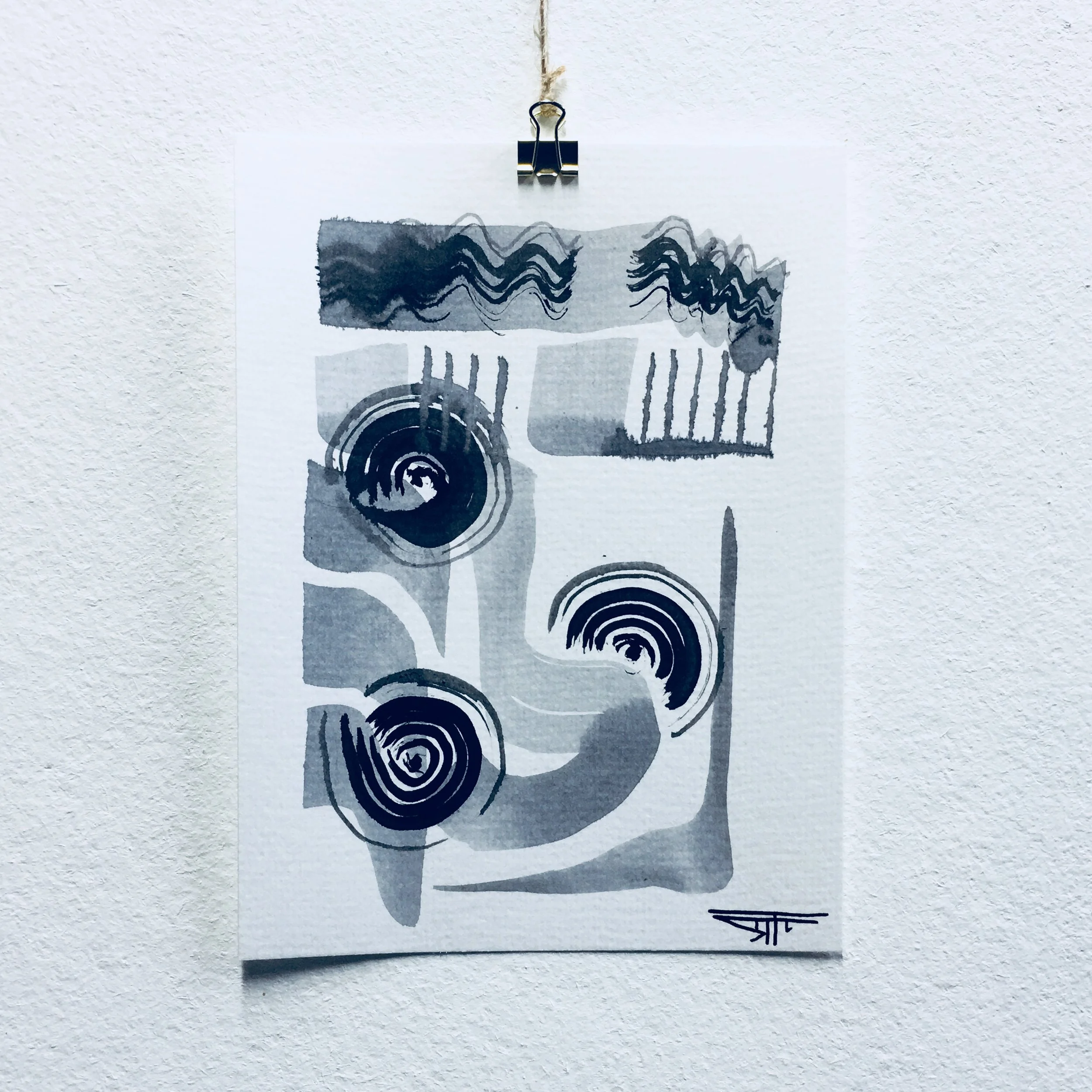 #506 Ink on Paper 6" x 8"