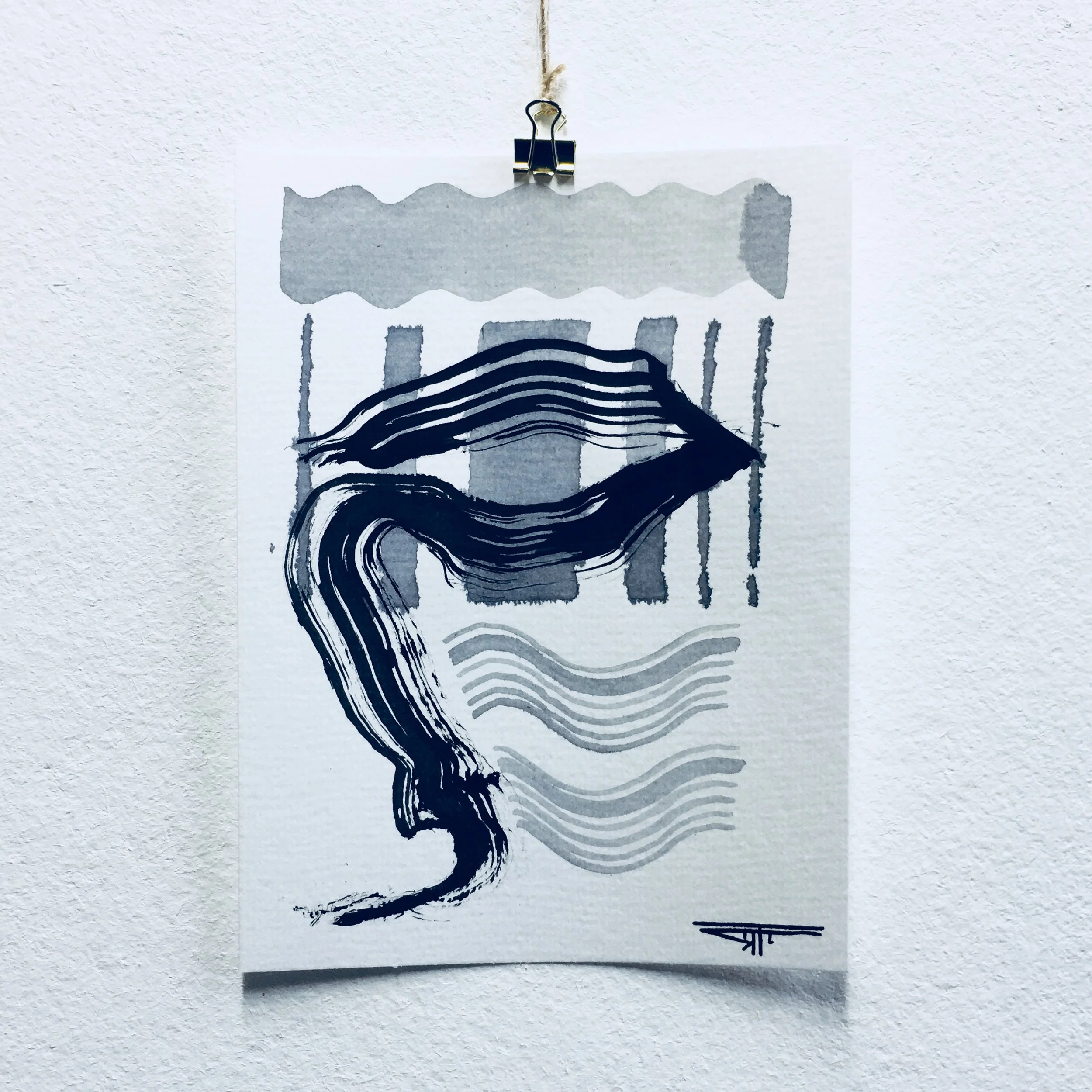 #507 Ink on Paper 6" x 8"