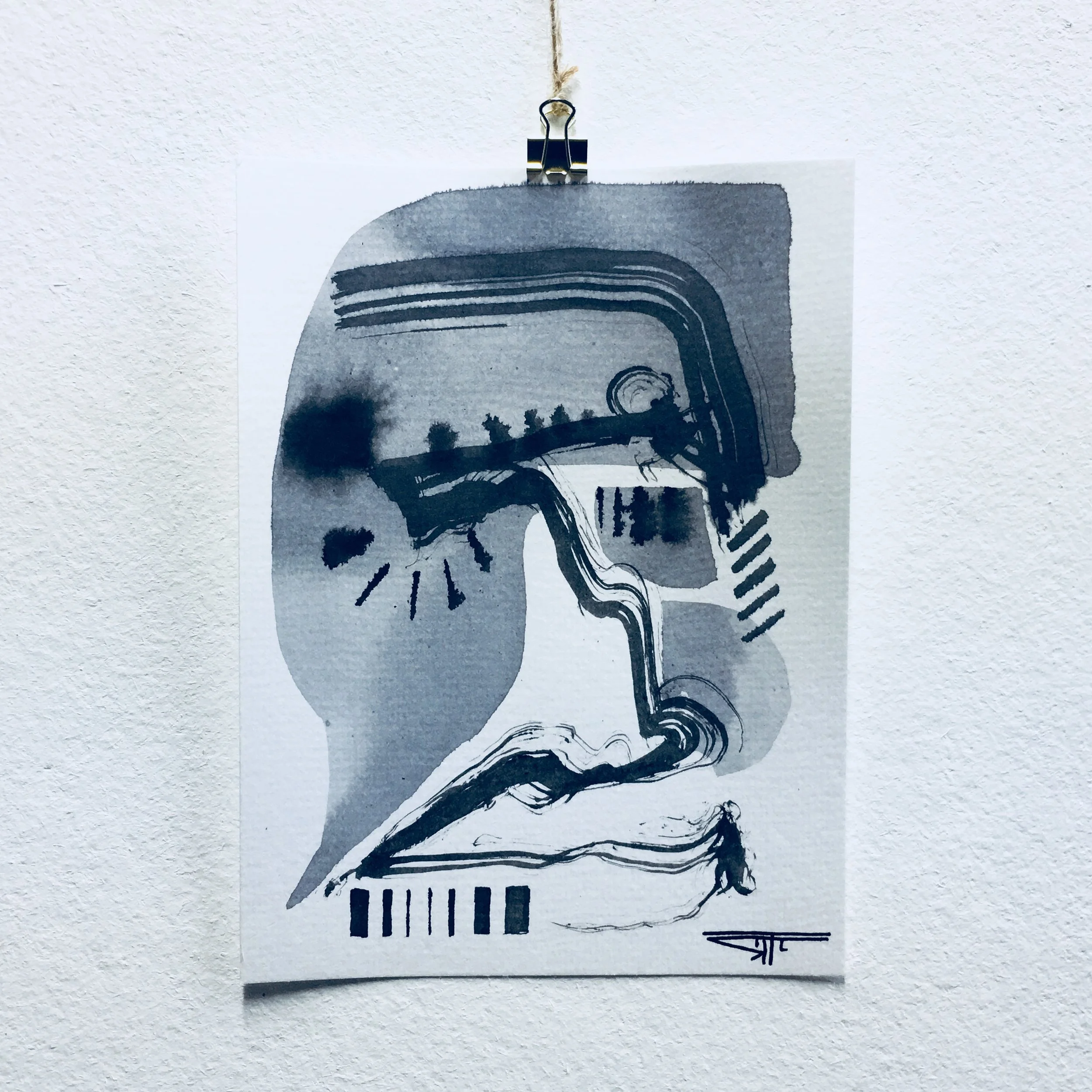 #510 Ink on Paper 6" x 8"