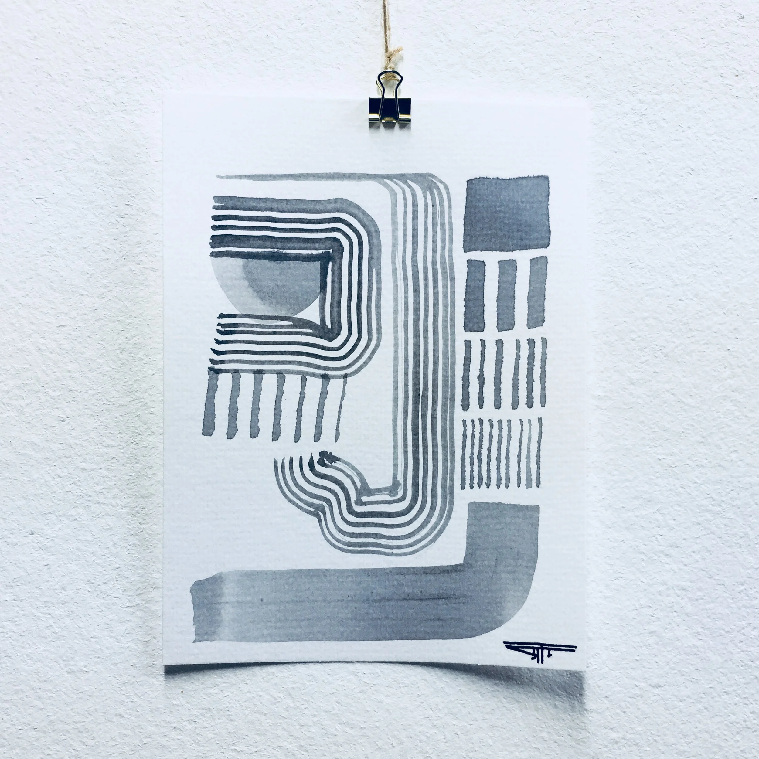 #513 Ink on Paper 6" x 8"