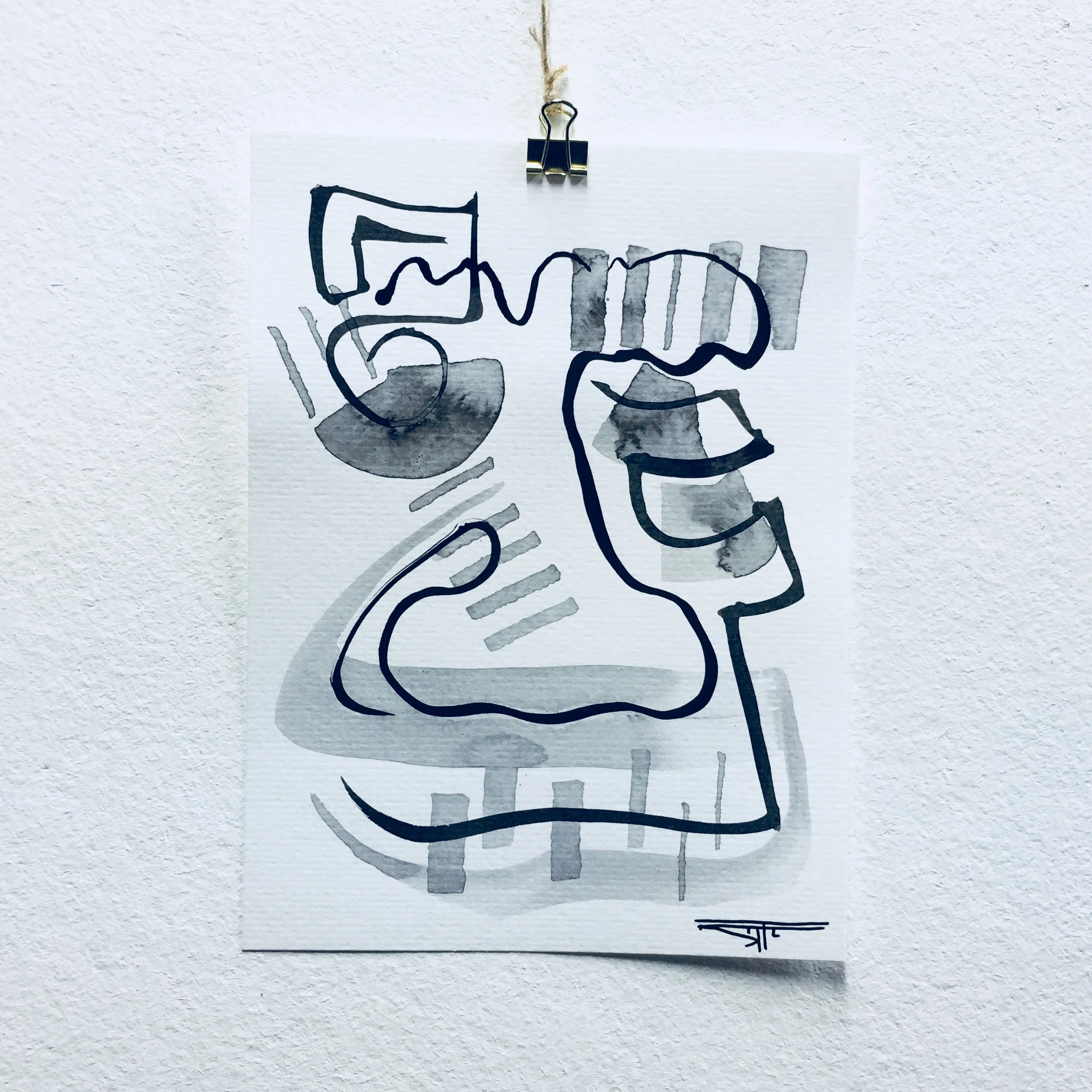 #516 Ink on Paper 6" x 8"