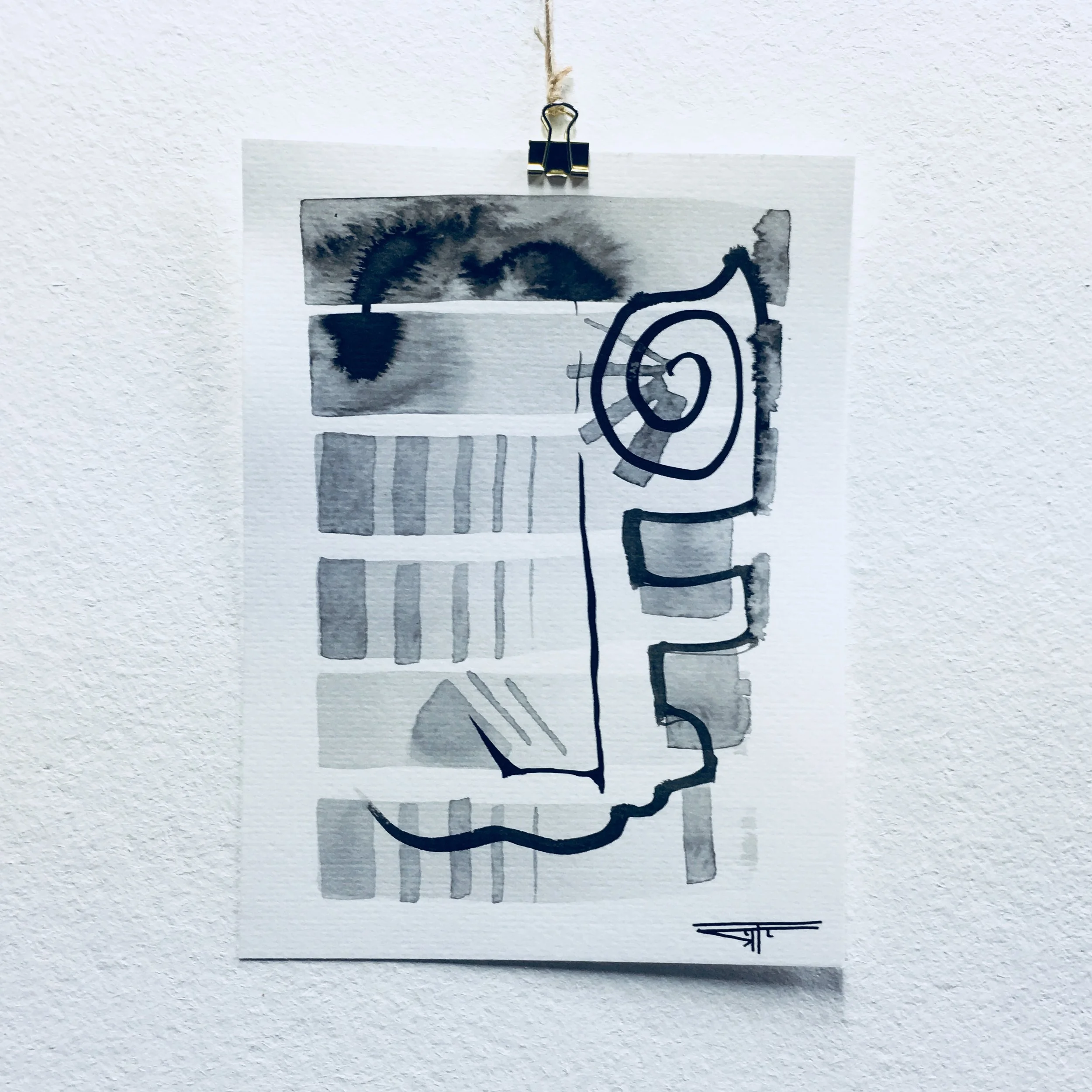 #517 Ink on Paper 6" x 8"